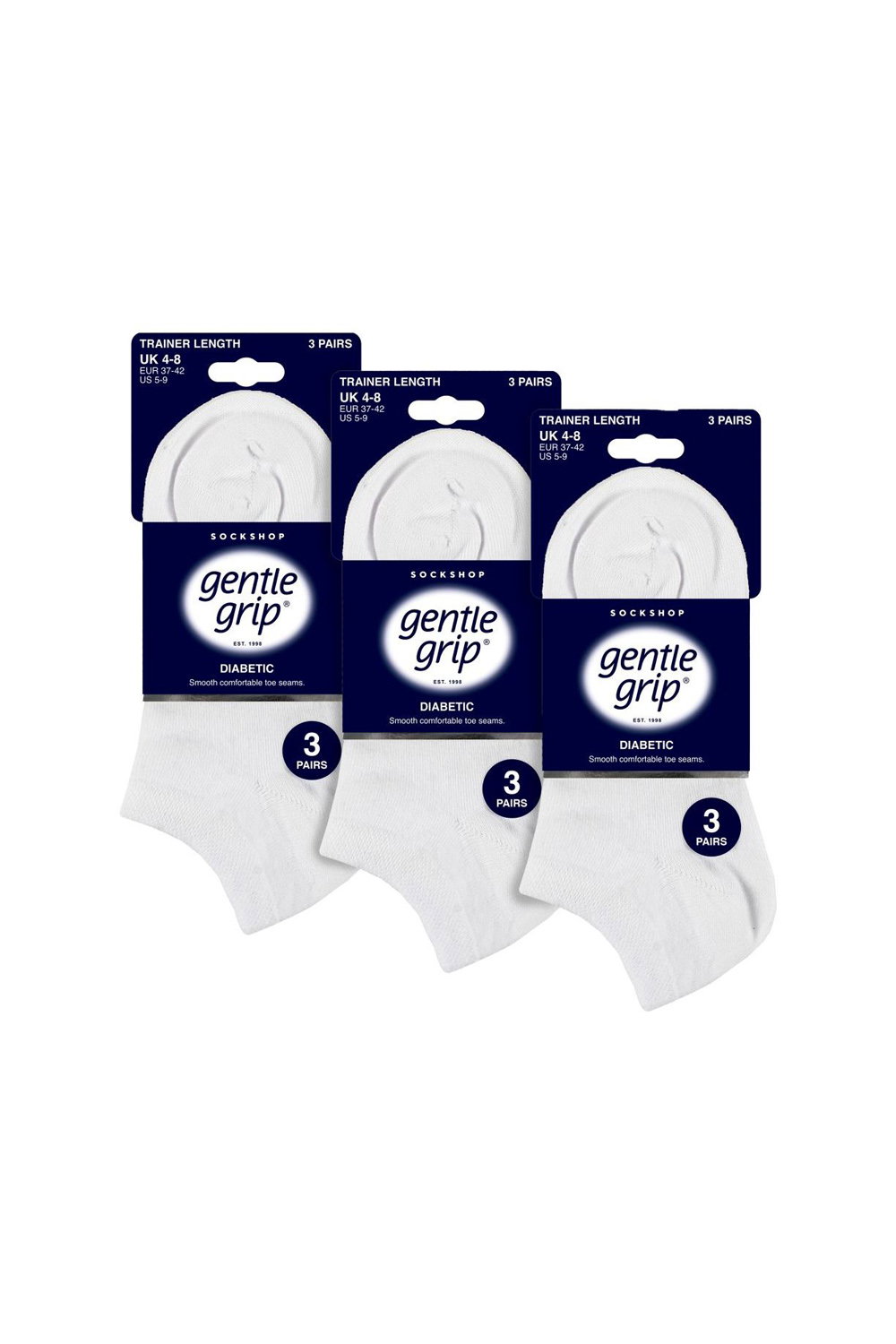 White 9 Pack Honeycomb Top Ankle Cotton Socks, Image 2 of 3
