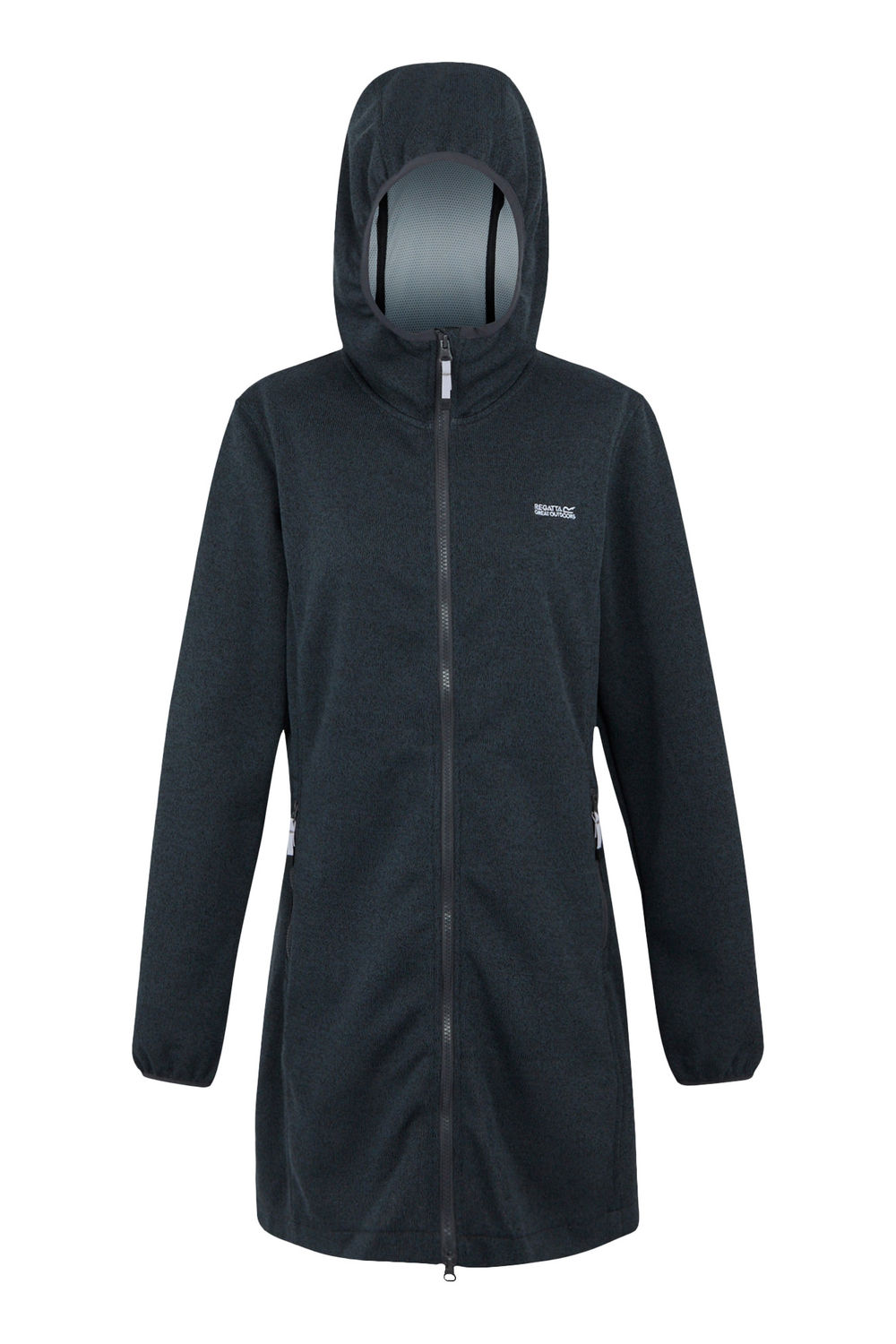 Multi Bloomfield Marl Longline Fleece Jacket, Image 1 of 4