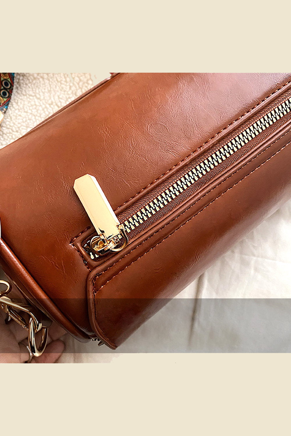 'Whitney' Structured Crossbody Handbag With Shoulder Strap, Image 4 of 5