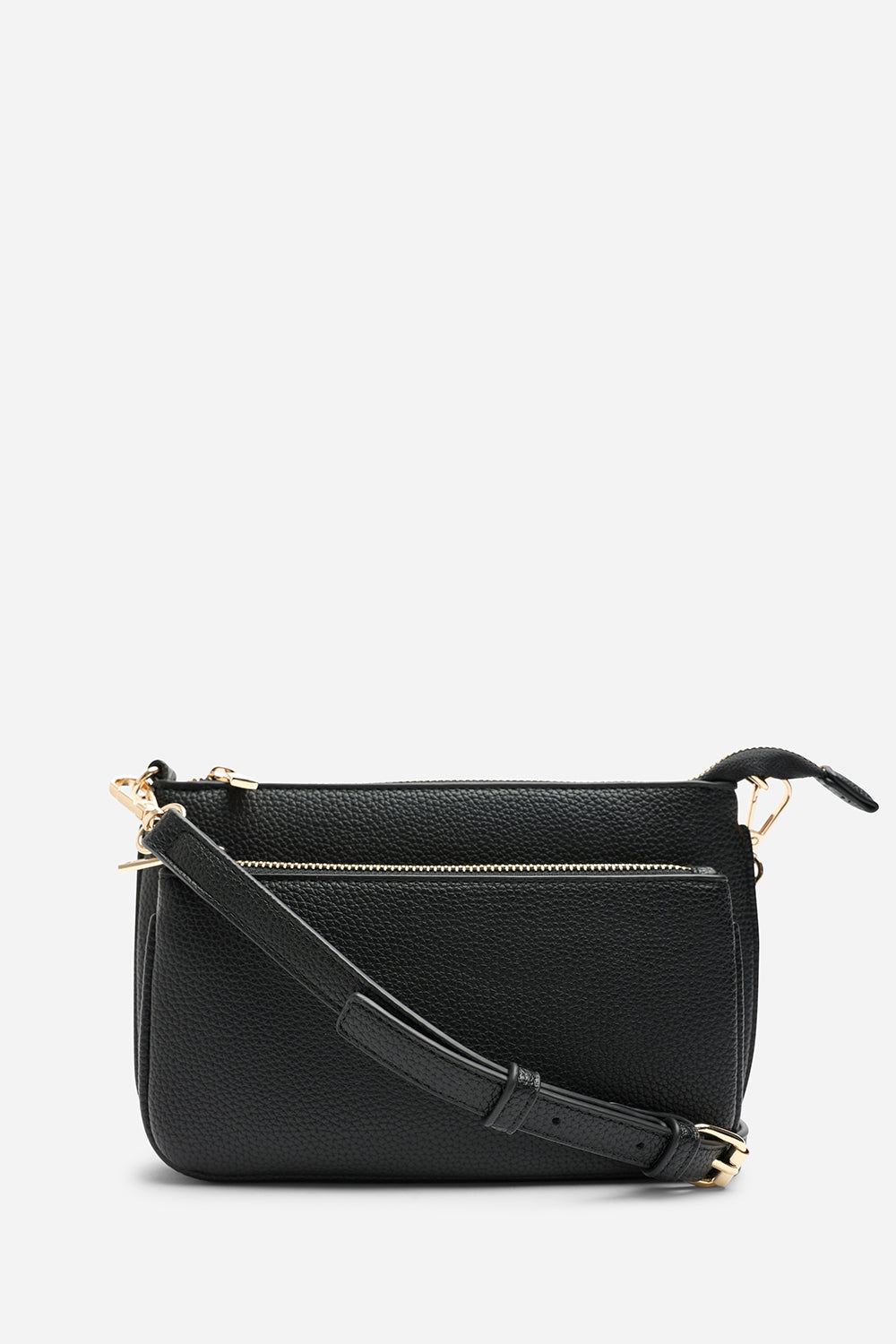 Black Elani Small Double Zip Cross Body Bag, Image 4 of 7