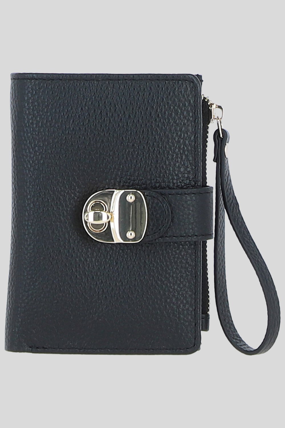 Black 'Amarella' Real Leather Purse, Image 1 of 4