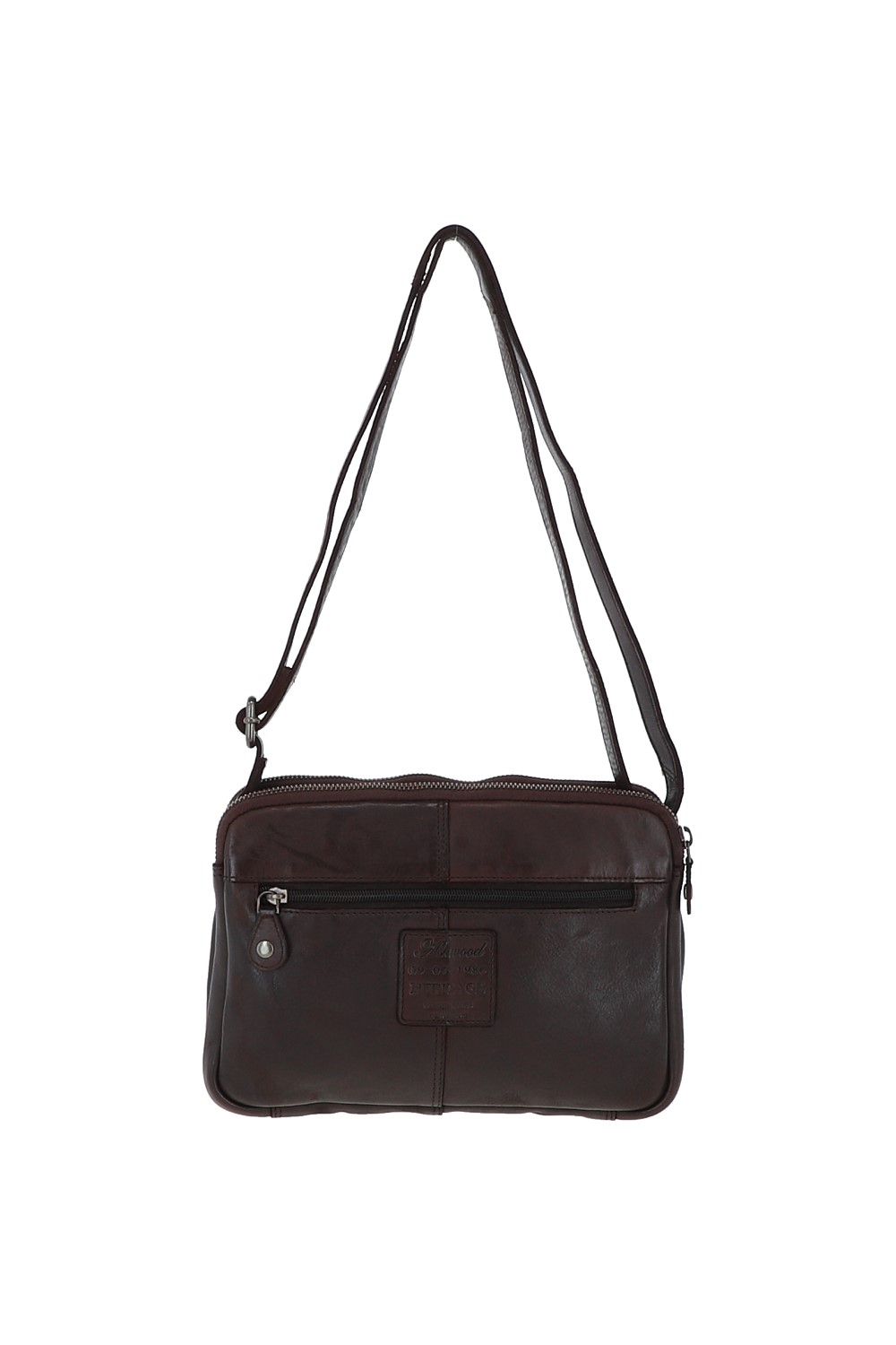 Dark Brown 'Perfezione' Three Section Vintage Woven Leather Shoulder Bag, Image 3 of 3
