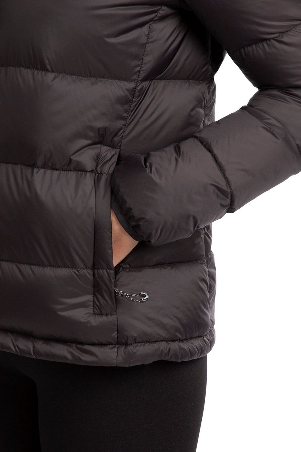 Black Trespass Black Humdrum Packaway Down Jacket, Image 3 of 8