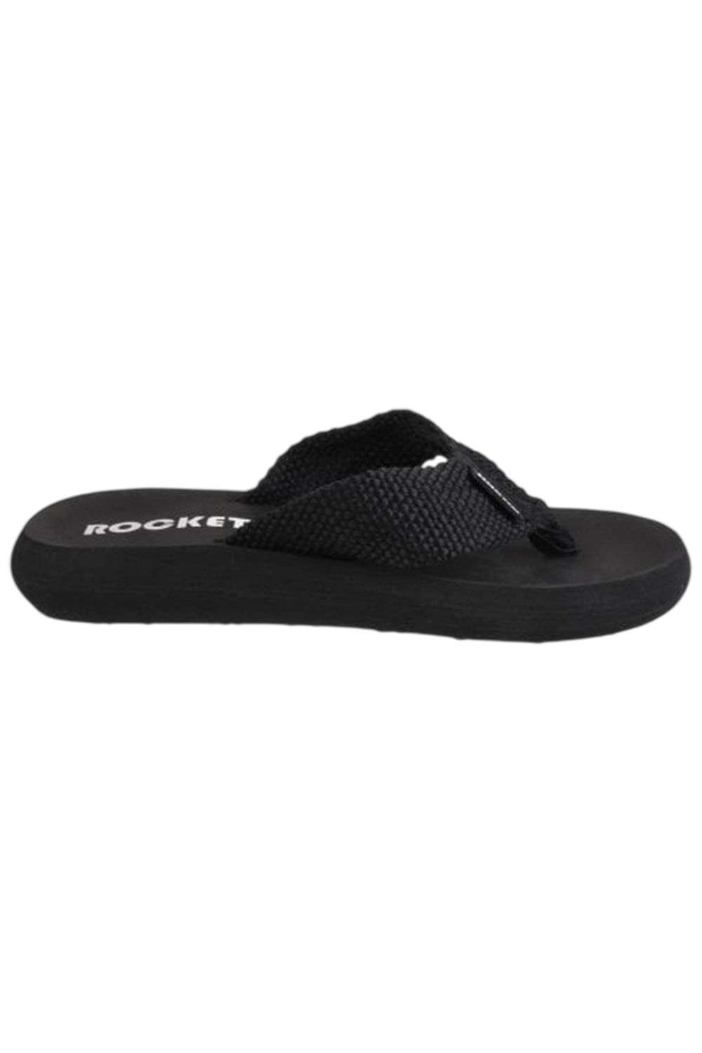 Black Adios Plain Flip Flops, Image 1 of 4