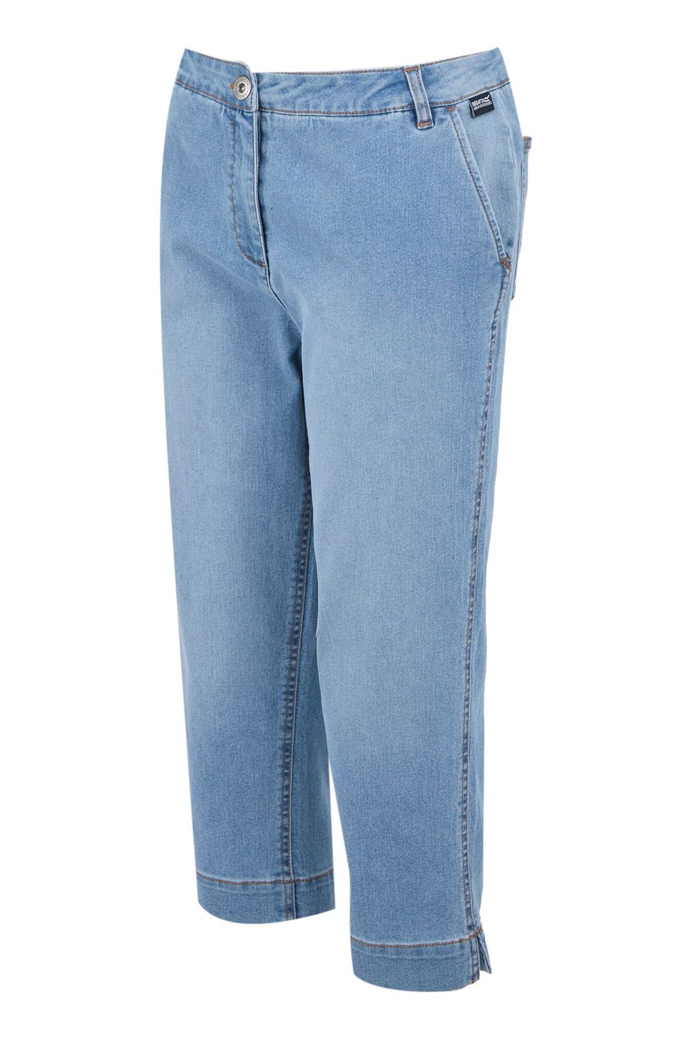 Light Denim Bayletta Capri Trousers, Image 4 of 5