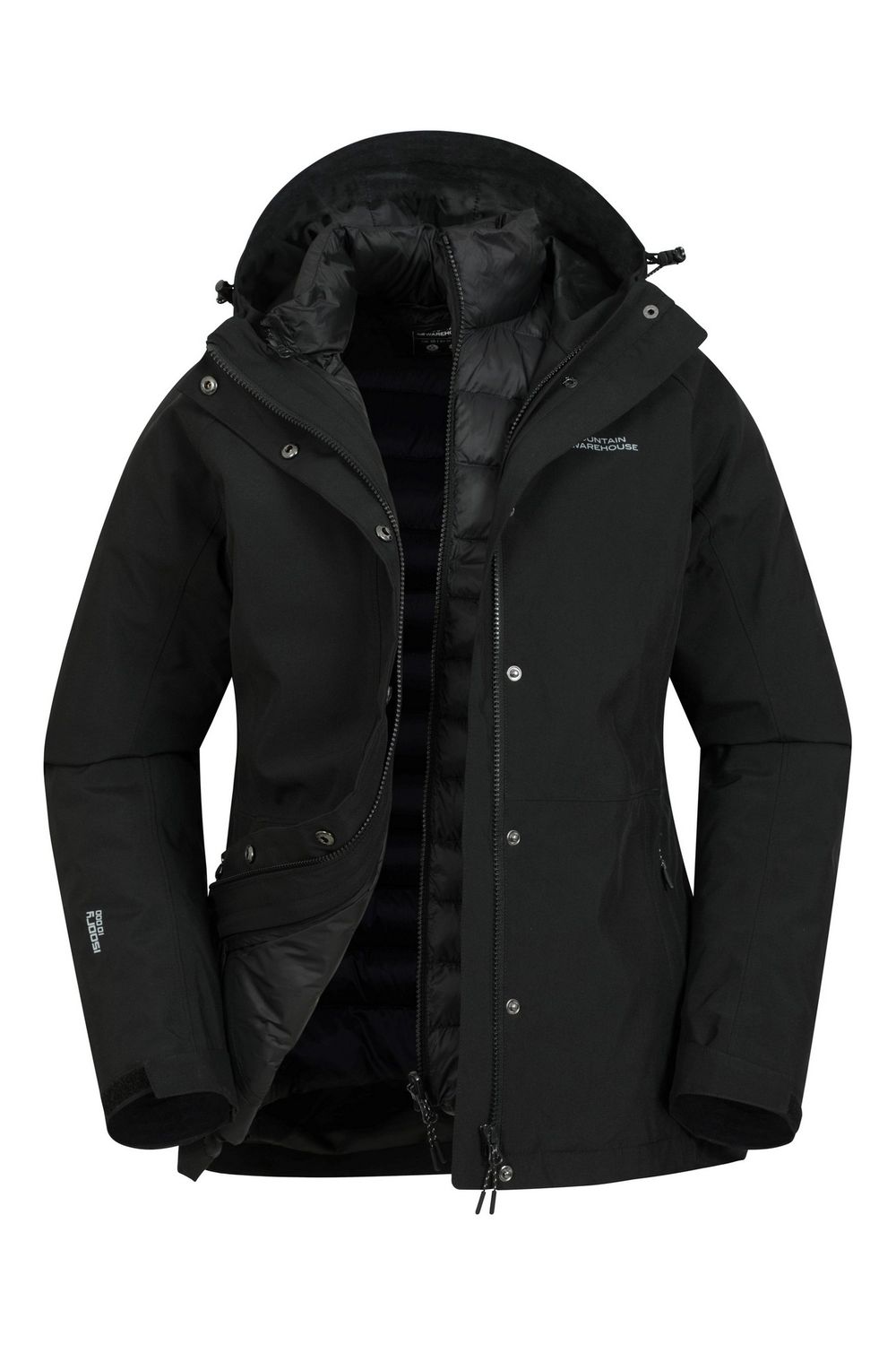 Black Alaskan 3 in 1 Padded Jacket, Image 1 of 6