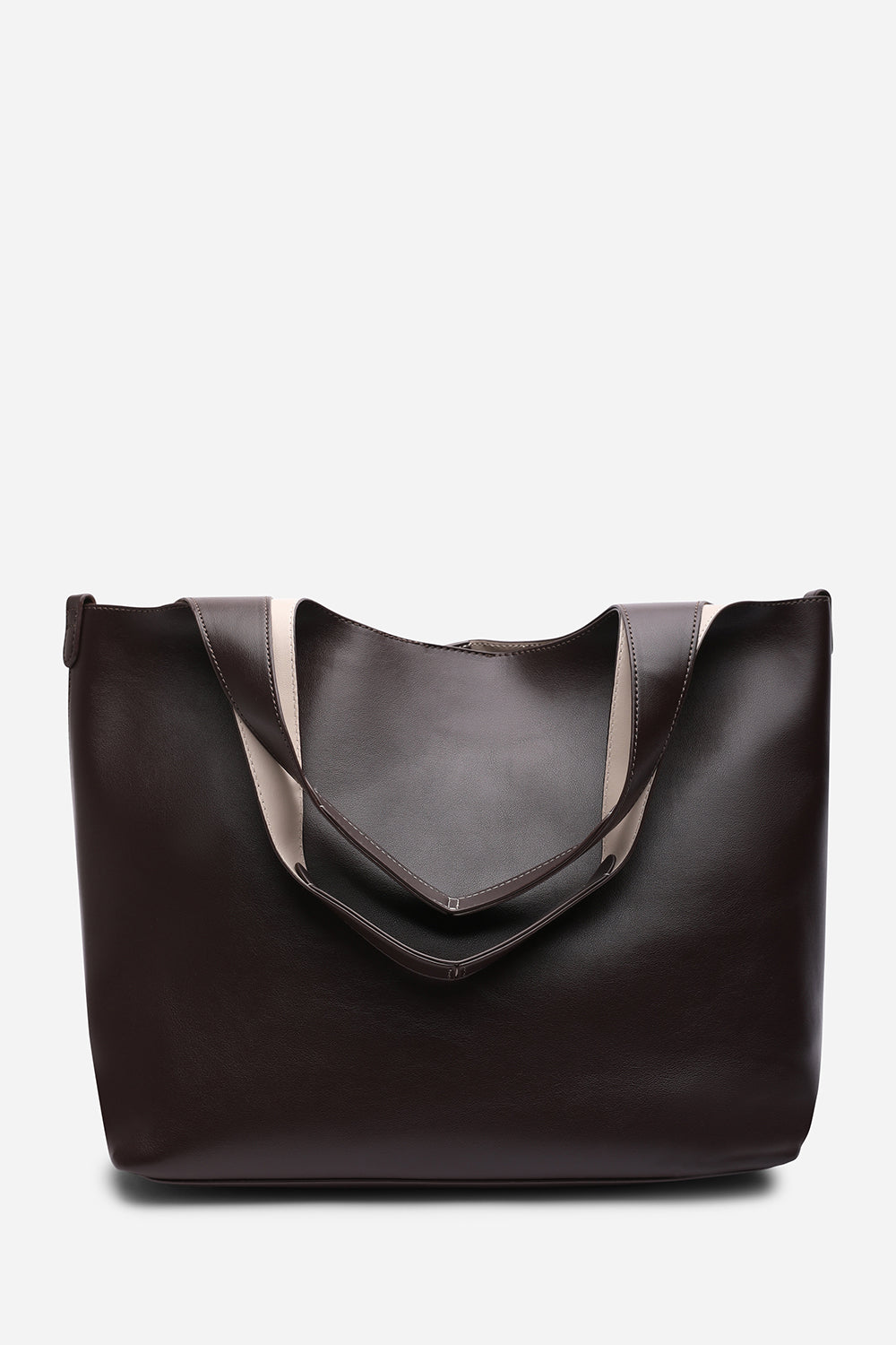 Dark Brown Citron Shoulder Tote Bag, Image 1 of 8