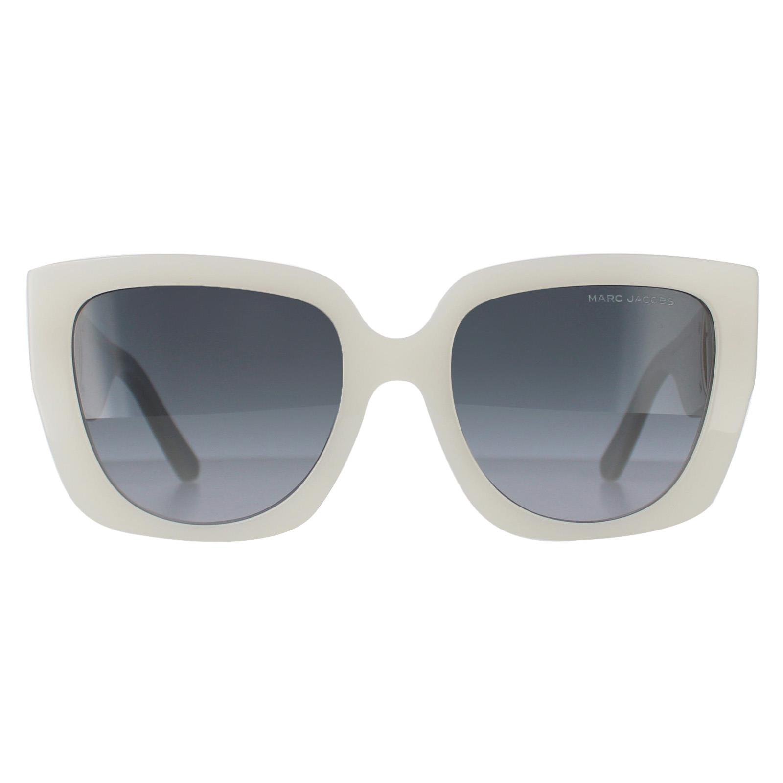 White Marc Jacobs White Rectangle Ivory Dark Grey Gradient MARC 687/S, Image 1 of 4