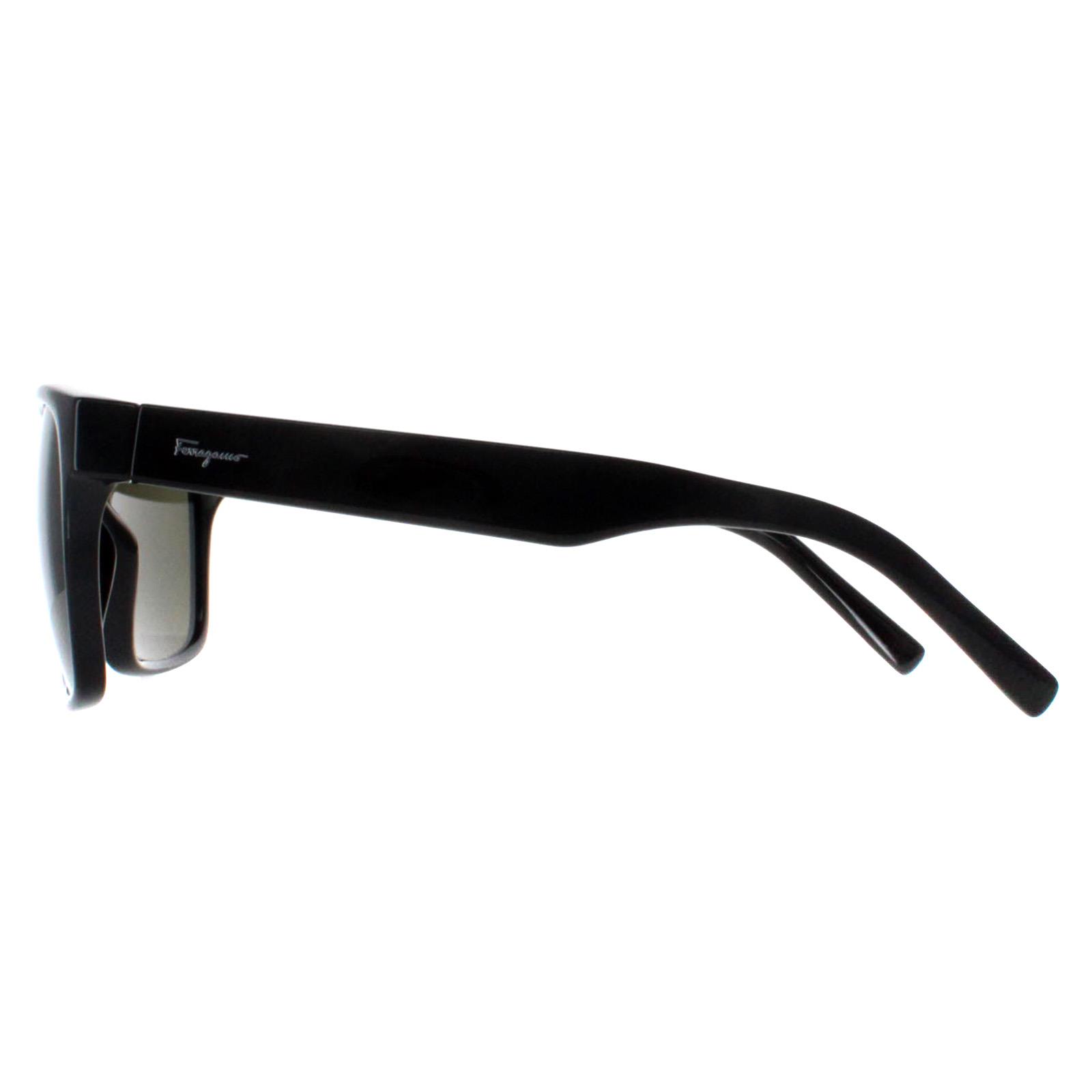 Black Salvatore Ferragamo Black Square Black  Grey Gradient SF959S, Image 3 of 4