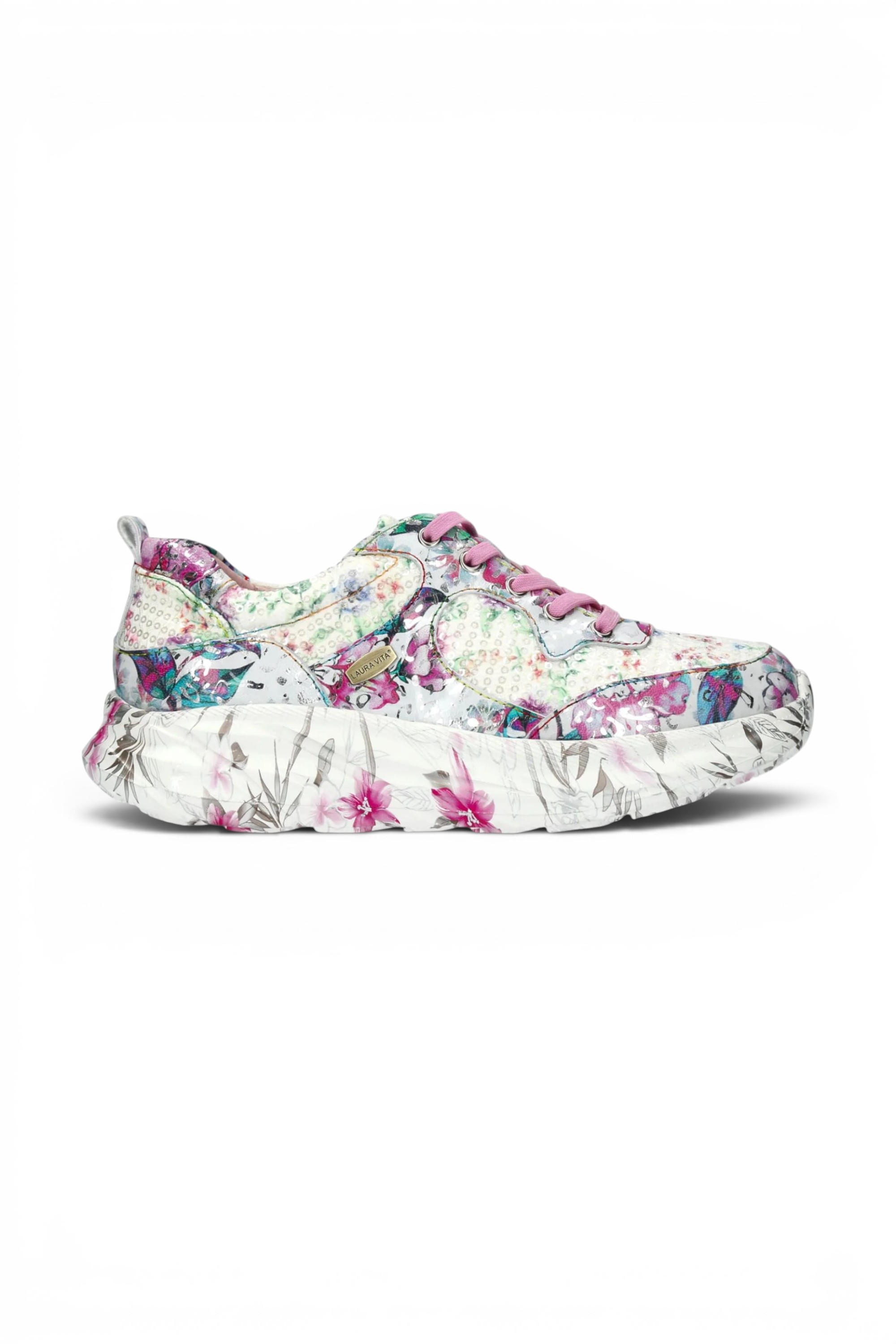 Pink Womens Trainers Sneaker Shoes-SOFIAO-07, Image 1 of 7