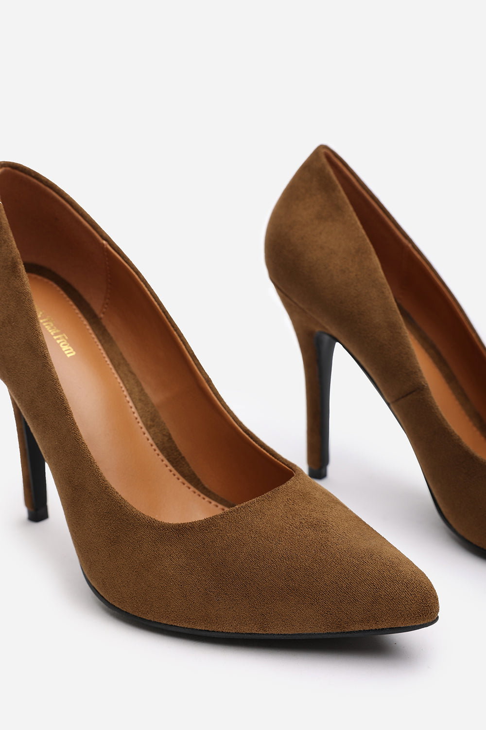 Khaki 'Leah' Toe Pumps High Heels, Image 4 of 5