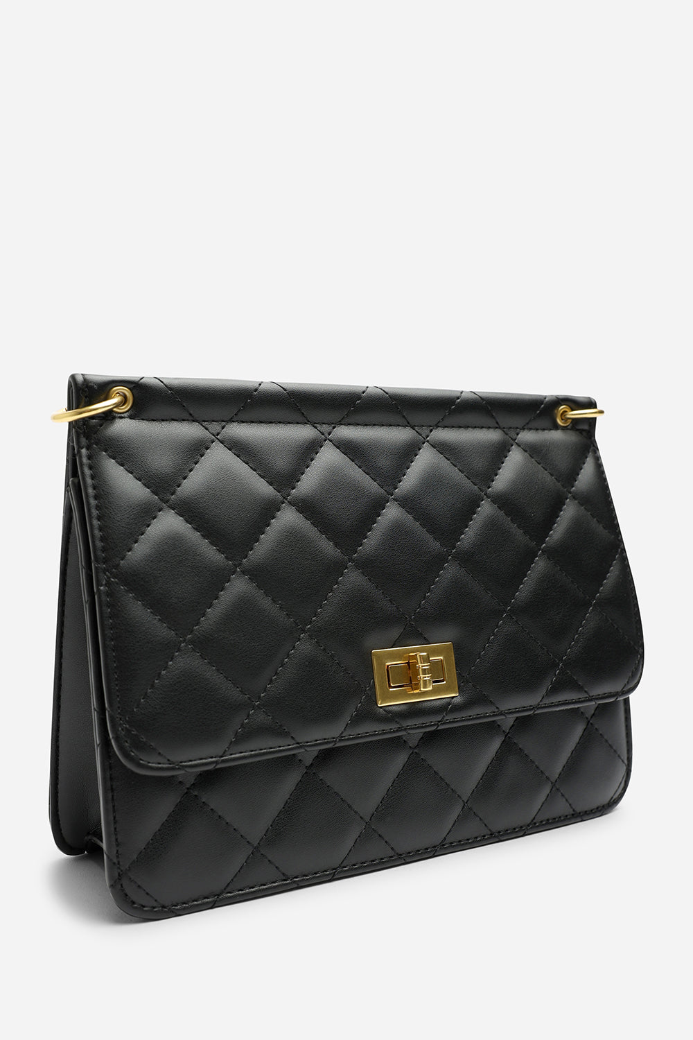 Black Arisbeth Quilted Cross Body Shoulder Bag, Image 4 of 6