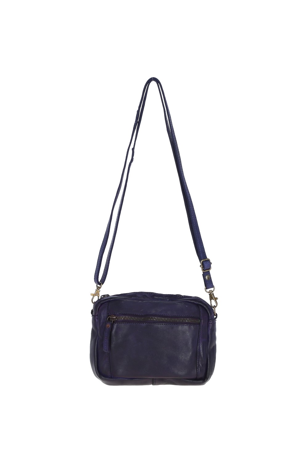 Purple Ashwood Leather Purple Real Leather Vintage Cross Body Bag, Image 2 of 5