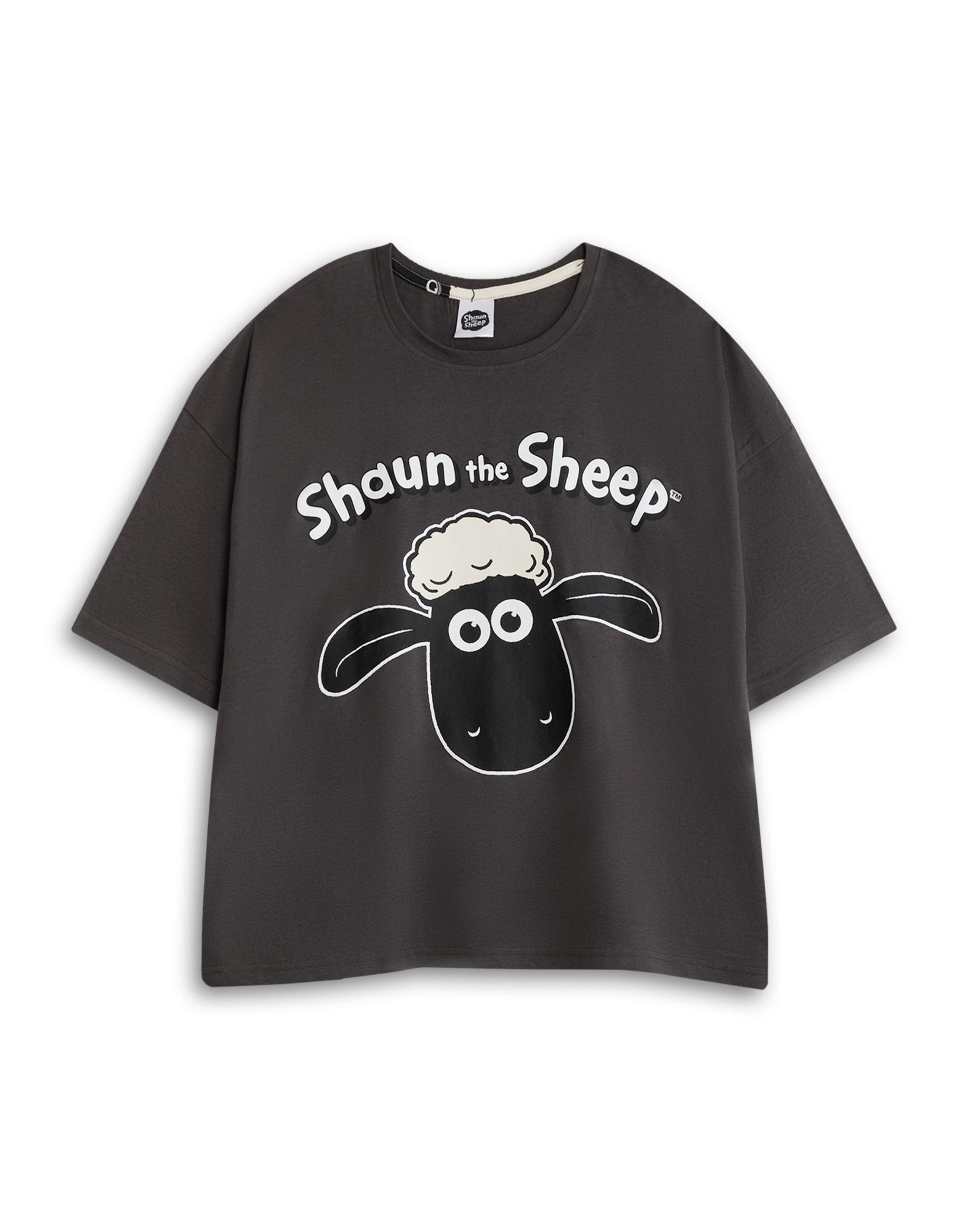 Grey Shaun The Sheep Character XX-Large Pyjama Set, Image 3 of 6
