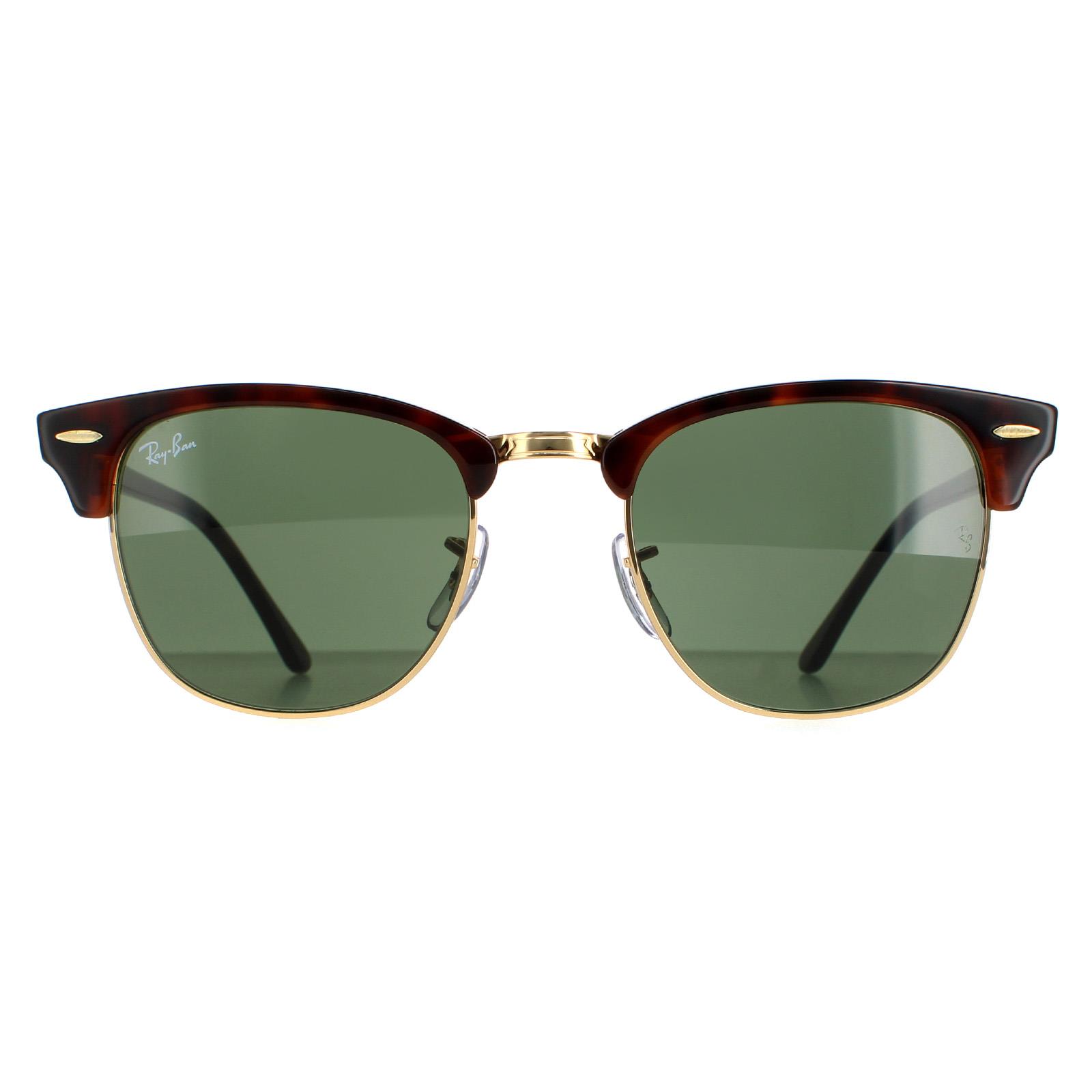Round Havana Green Clubmaster 3016 Sunglasses, Image 1 of 6