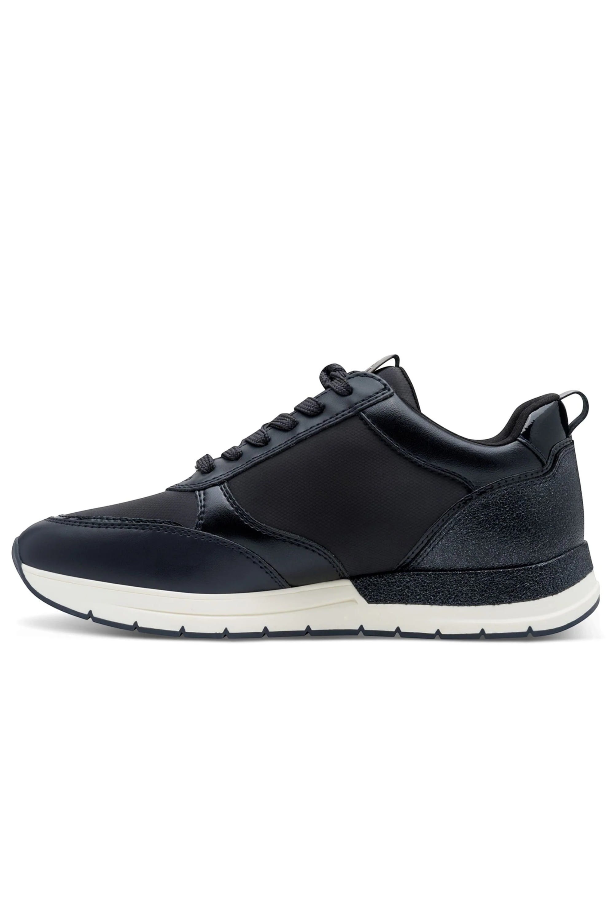 Blue Tamaris Blue Tamaris Womens Navy Blue Zip Sneakers, Image 4 of 7