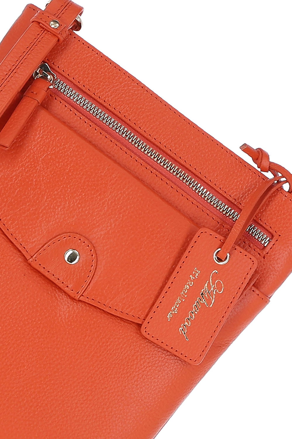 Orange Ashwood Leather Orange 'Five CB' Real Leather Cross Body Bag, Image 2 of 5