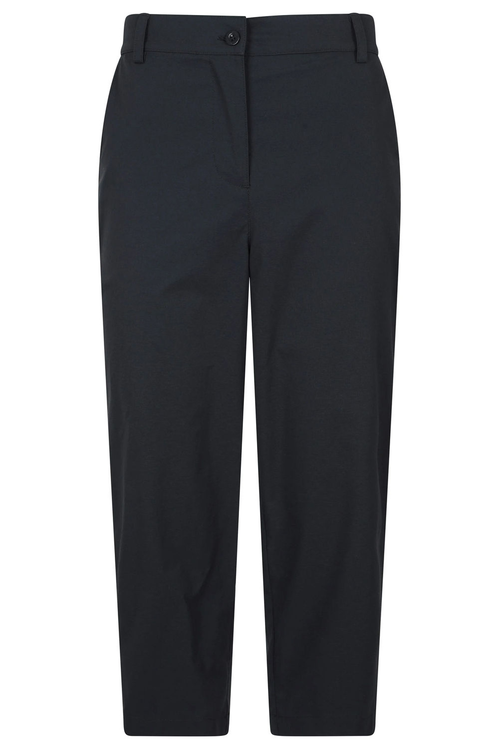 Black Delta Stretch Capri Trousers