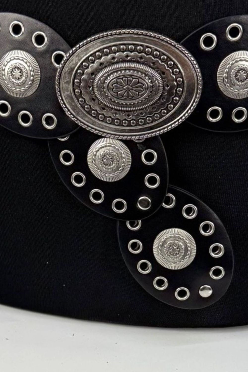 Black Oval Disc Belt, Image 2 of 2