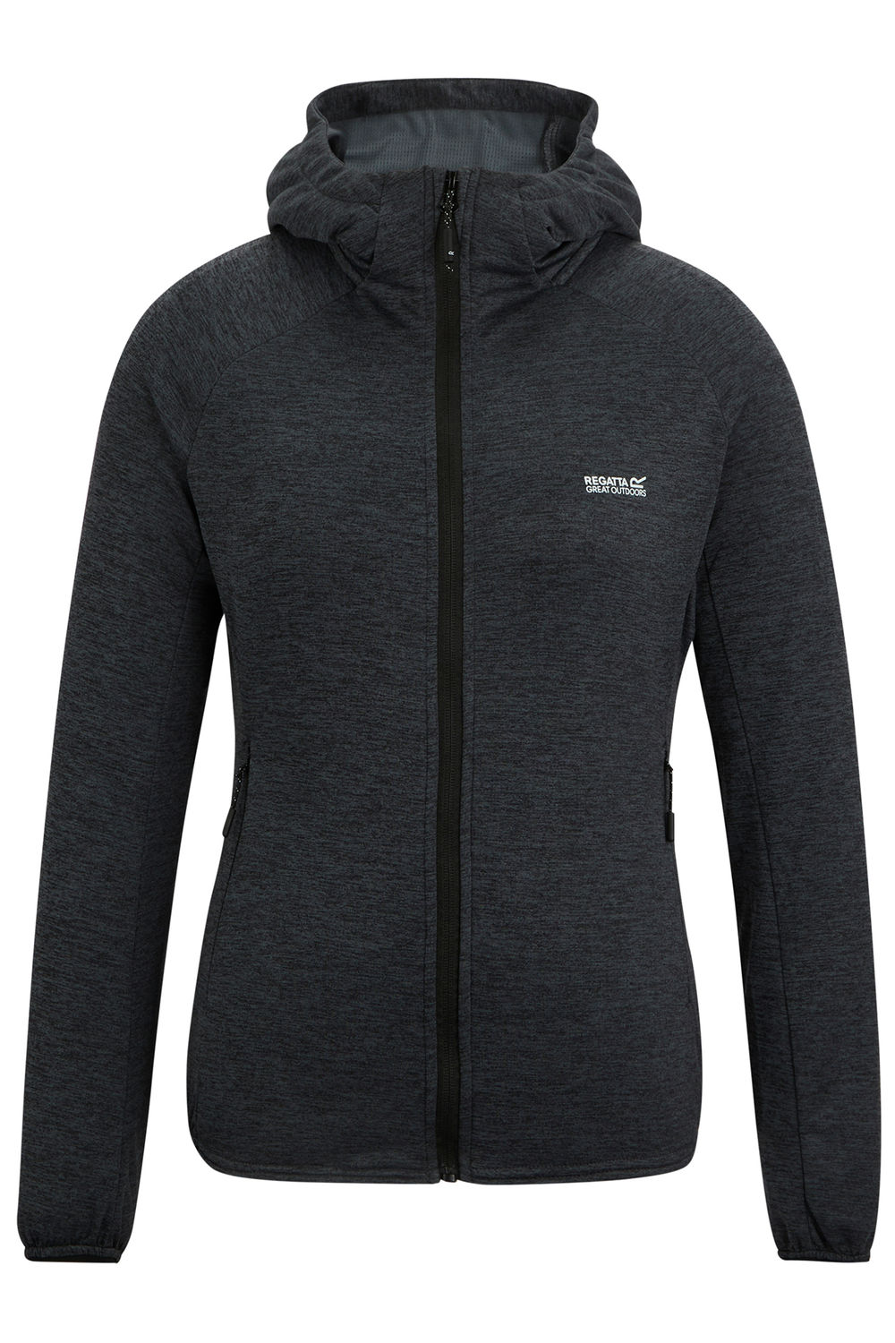 Grey Ferna Stretch Hooded Fleece Jacket, Image 1 of 5