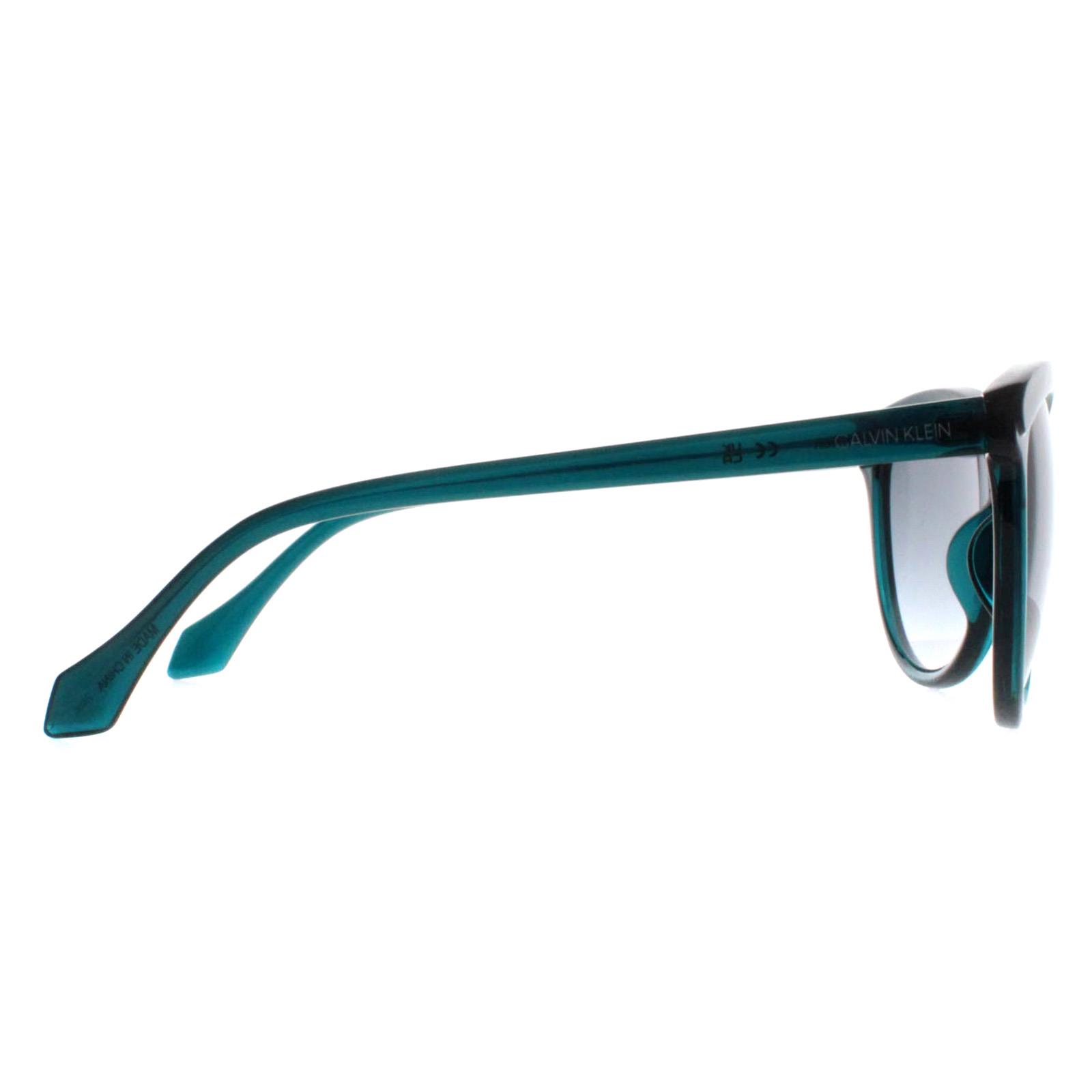 Blue Cat Eye Crystal Teal Grey Gradient CK19534S, Image 4 of 4