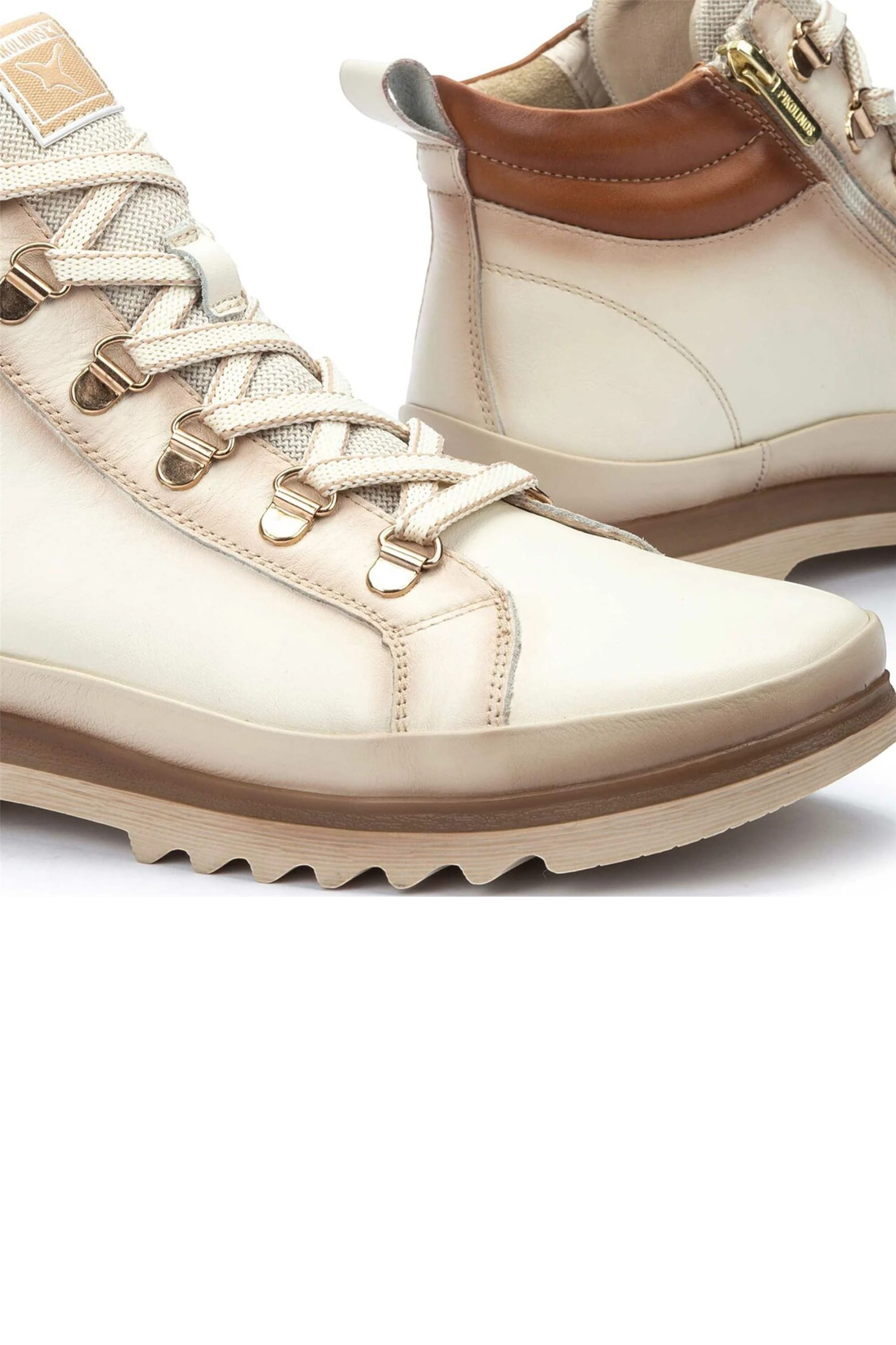 White Women’s Ankle Trainers Boots-W3W-8564, Image 8 of 8