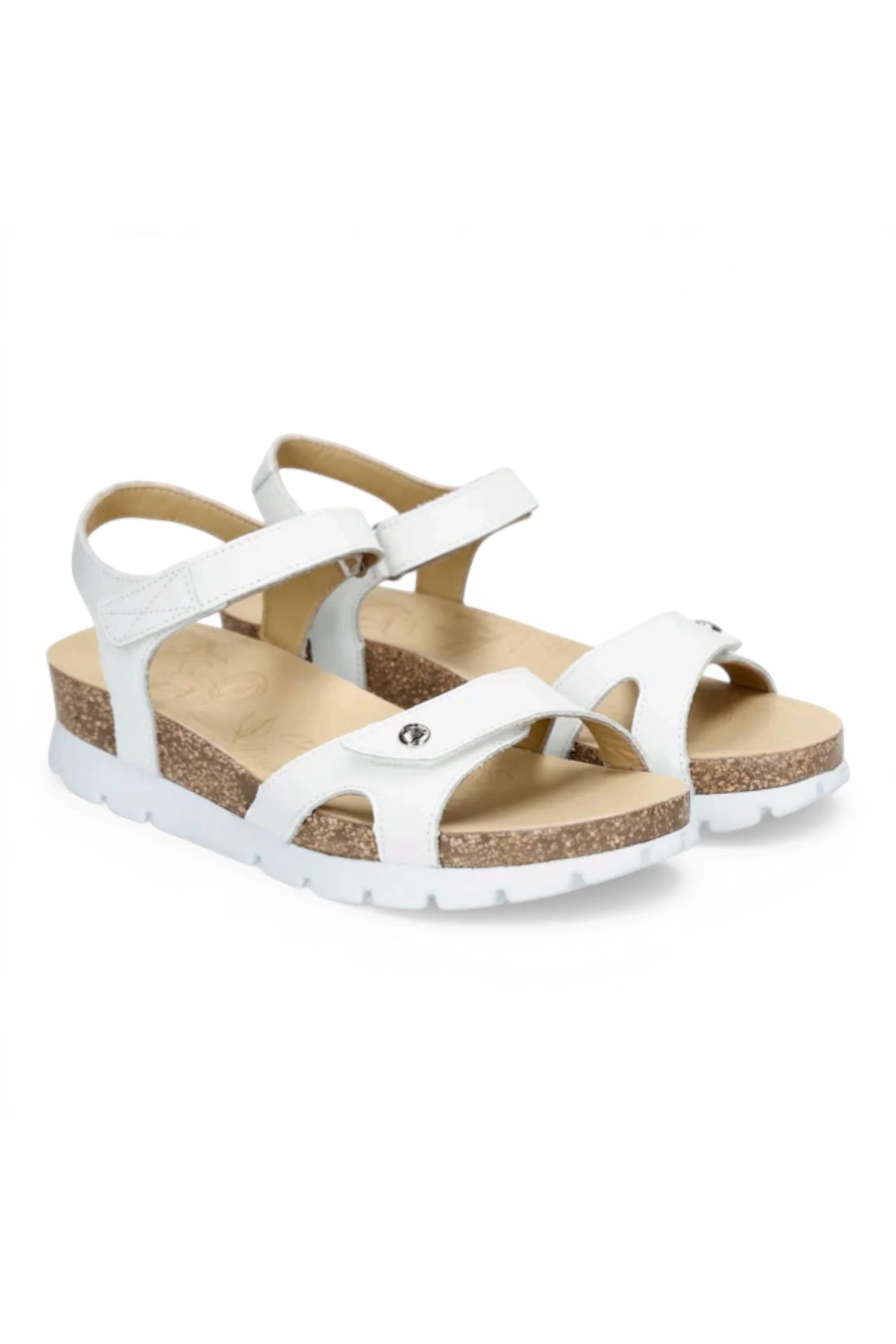 White Womens Platform Wedge Sandals - Sulia B1, Image 2 of 8