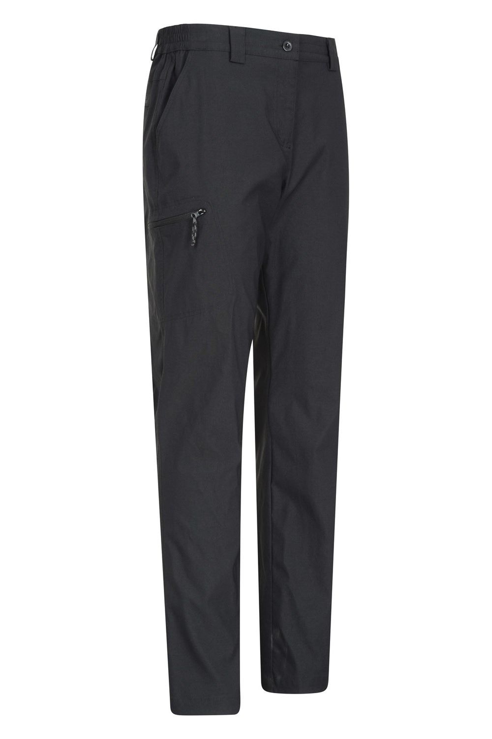 Black Hiker Stretch Short Winter Trousers, Image 4 of 4