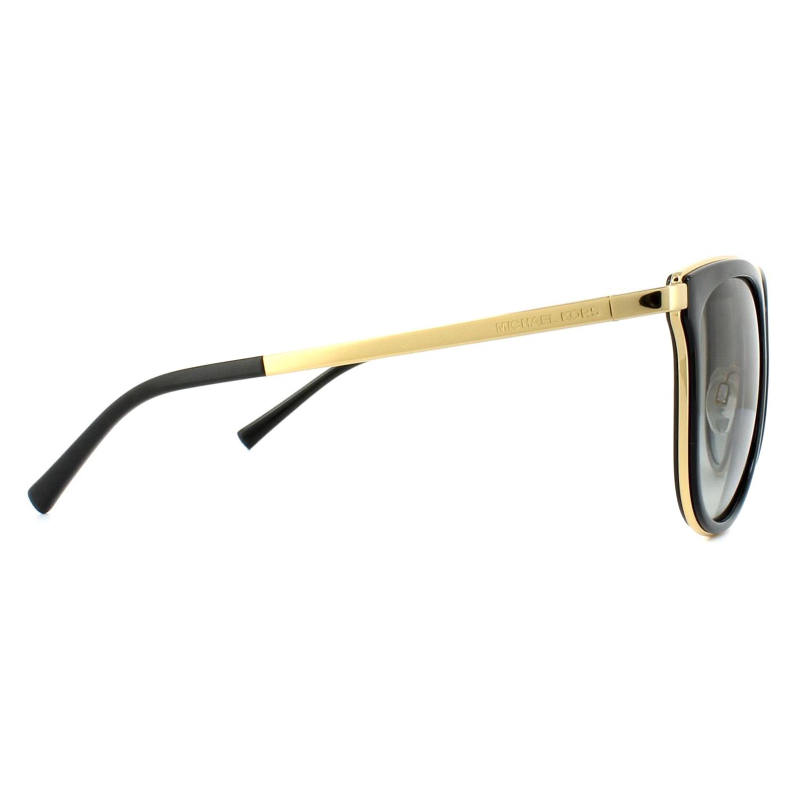 Black Cat Eye Black Gold Grey Gradient Sunglasses, Image 4 of 6