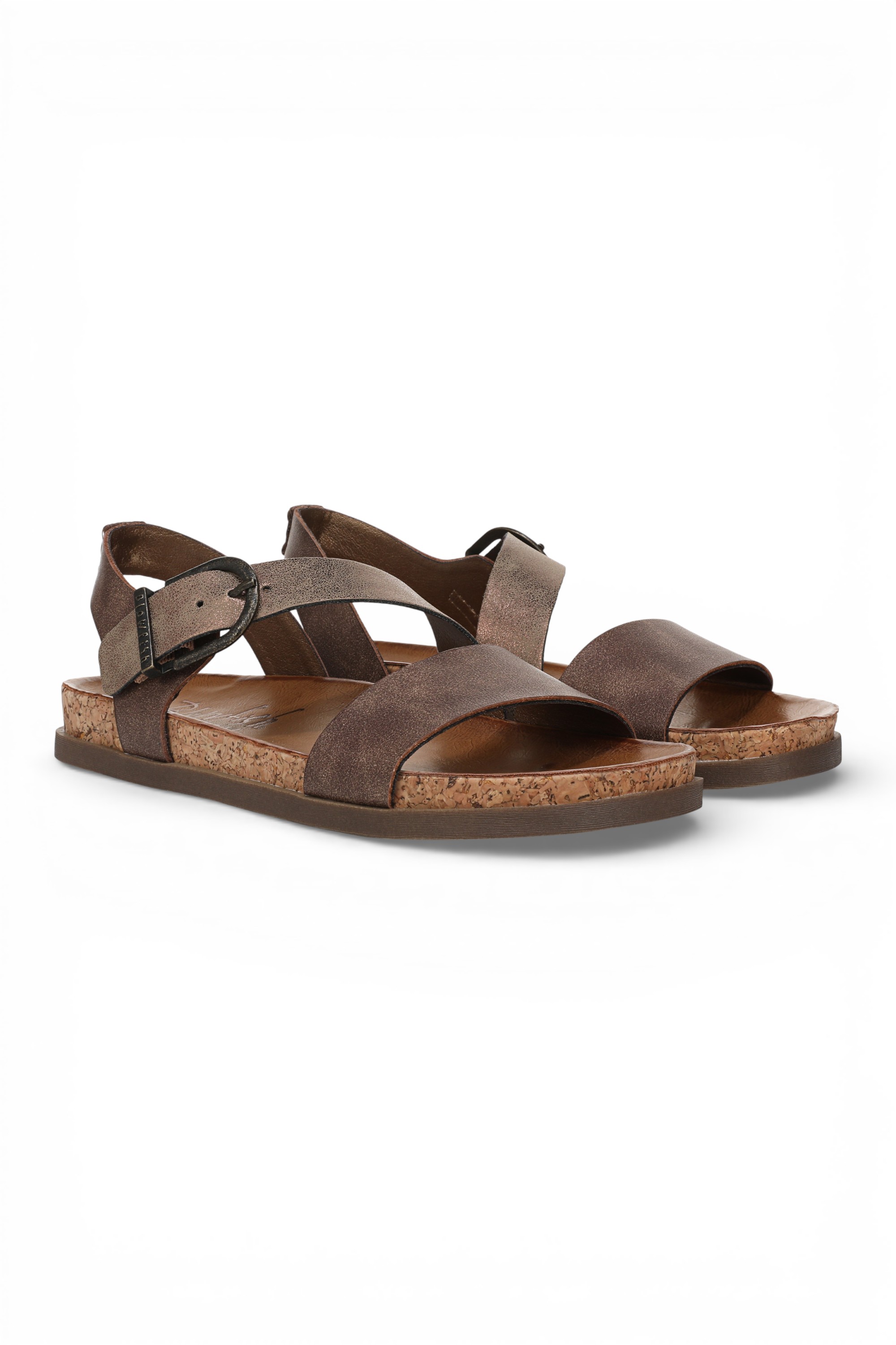 Multi Womens "Lance" Footbed Strappy Flat Sandals, Image 1 of 6