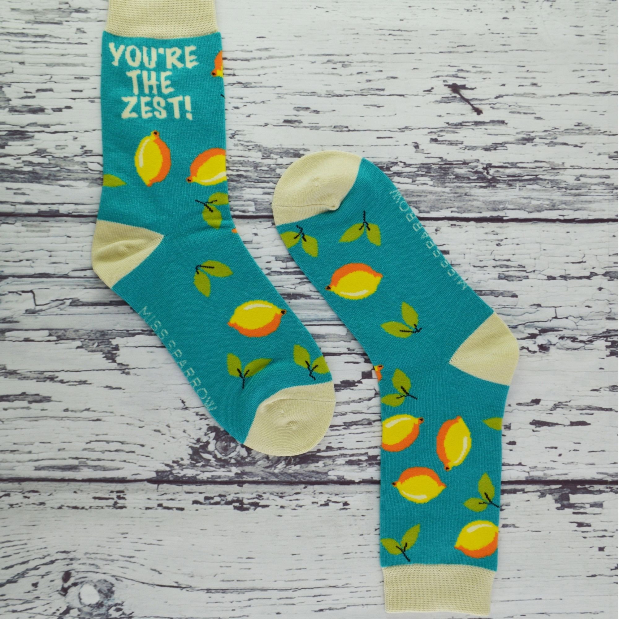 Green Novelty Funny Fruit Socks, Image 3 of 5