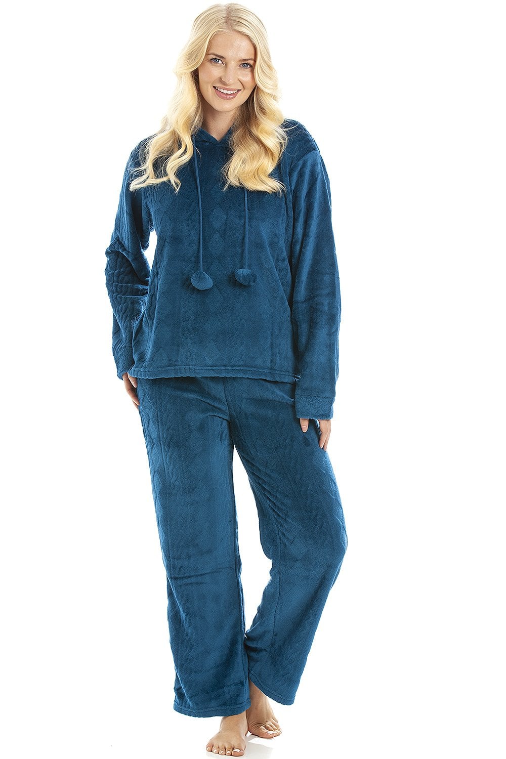 Jade Supersoft Hooded Pyjama Set, Image 1 of 5