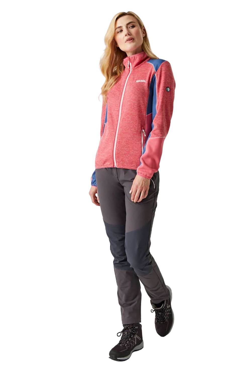 Multi Lindalla V Marl Full Zip Fleece Jacket, Image 8 of 8