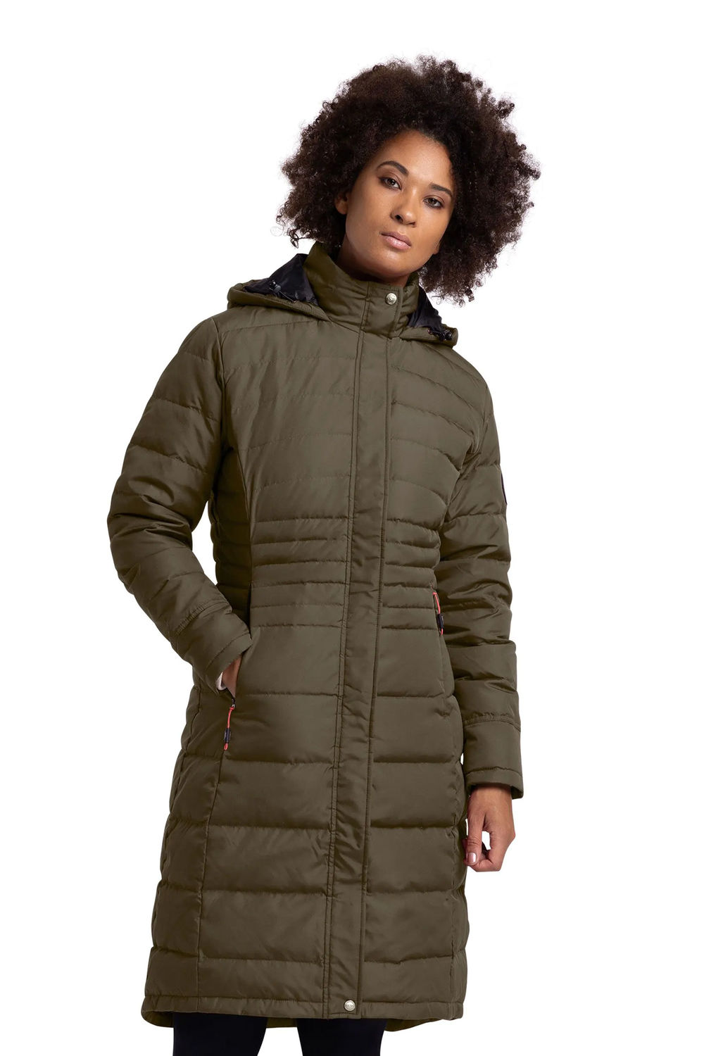Dark Green Trespass Dark Green Bitsy Down Jacket, Image 5 of 5
