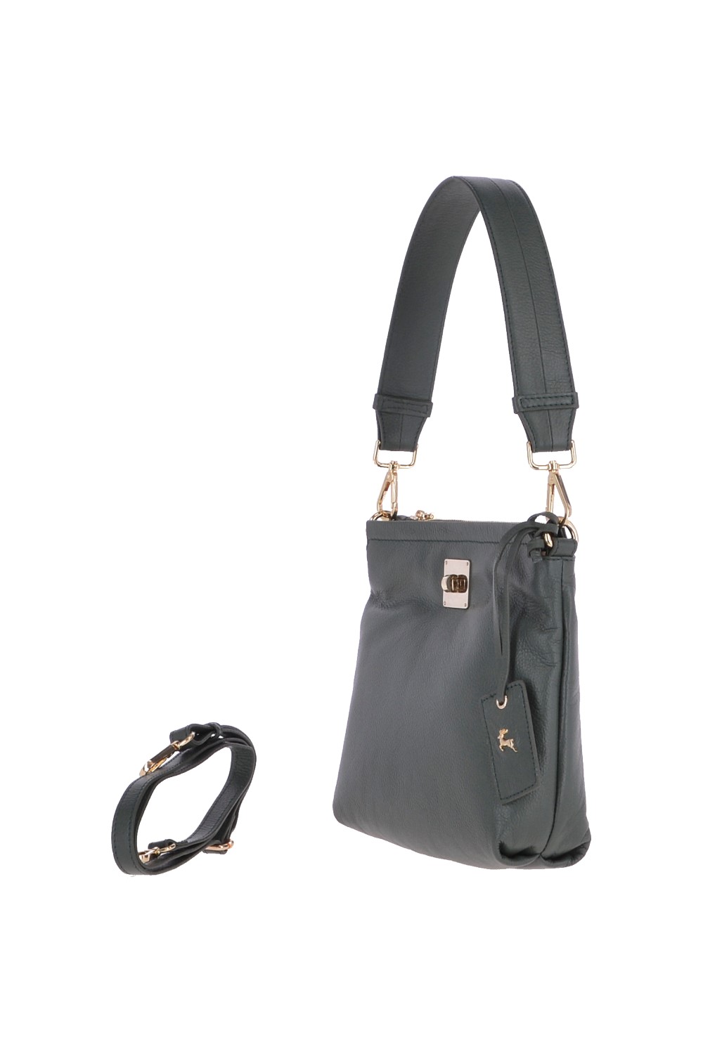 Forest Small Two In One Leather Crossbody Bag & Shoulder Bag, Image 3 of 5