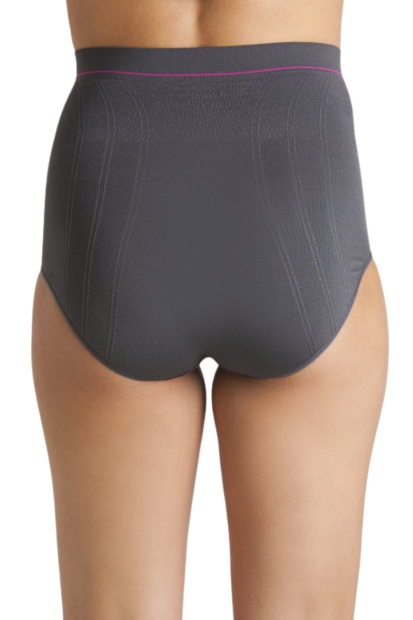 Grey 2 Pack Seamless High Waist Briefs, Image 3 of 4
