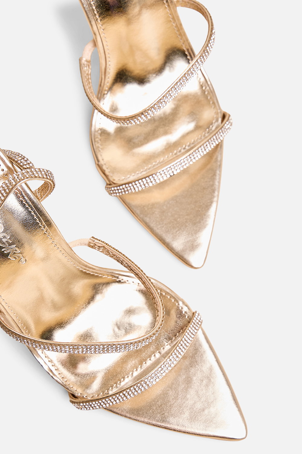 Gold Public Desire Gold Seductive Pointed Toe Stiletto Heels, Image 4 of 4