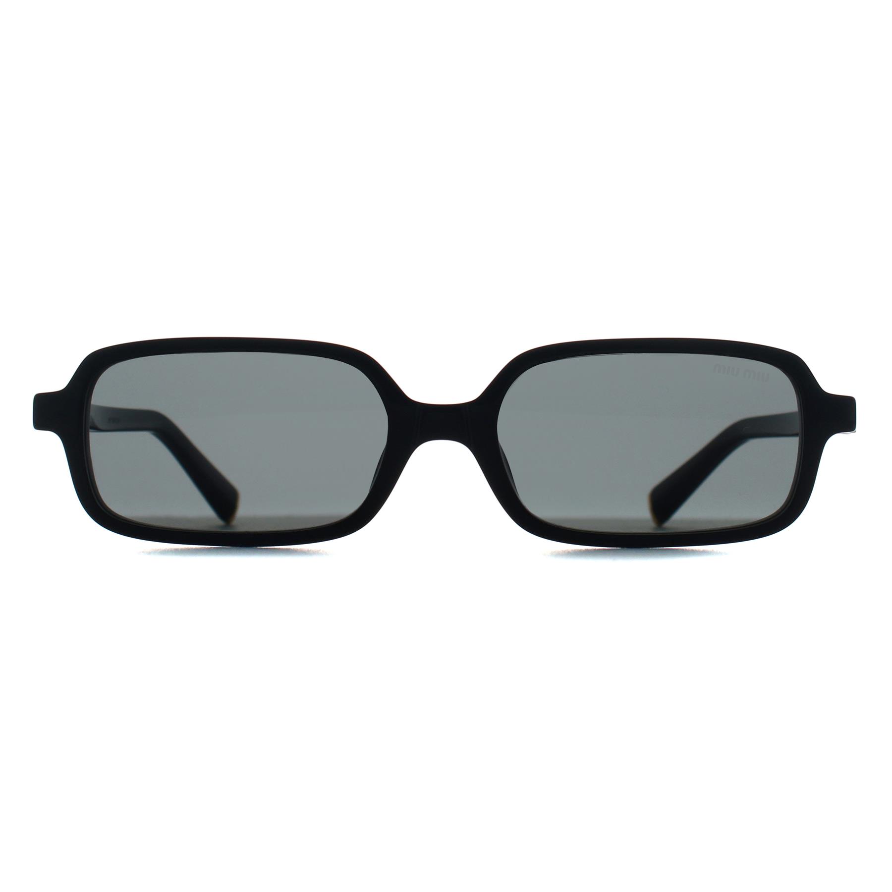 Black Miu Miu Black Rectangle Black Dark Grey MU11ZS, Image 1 of 3