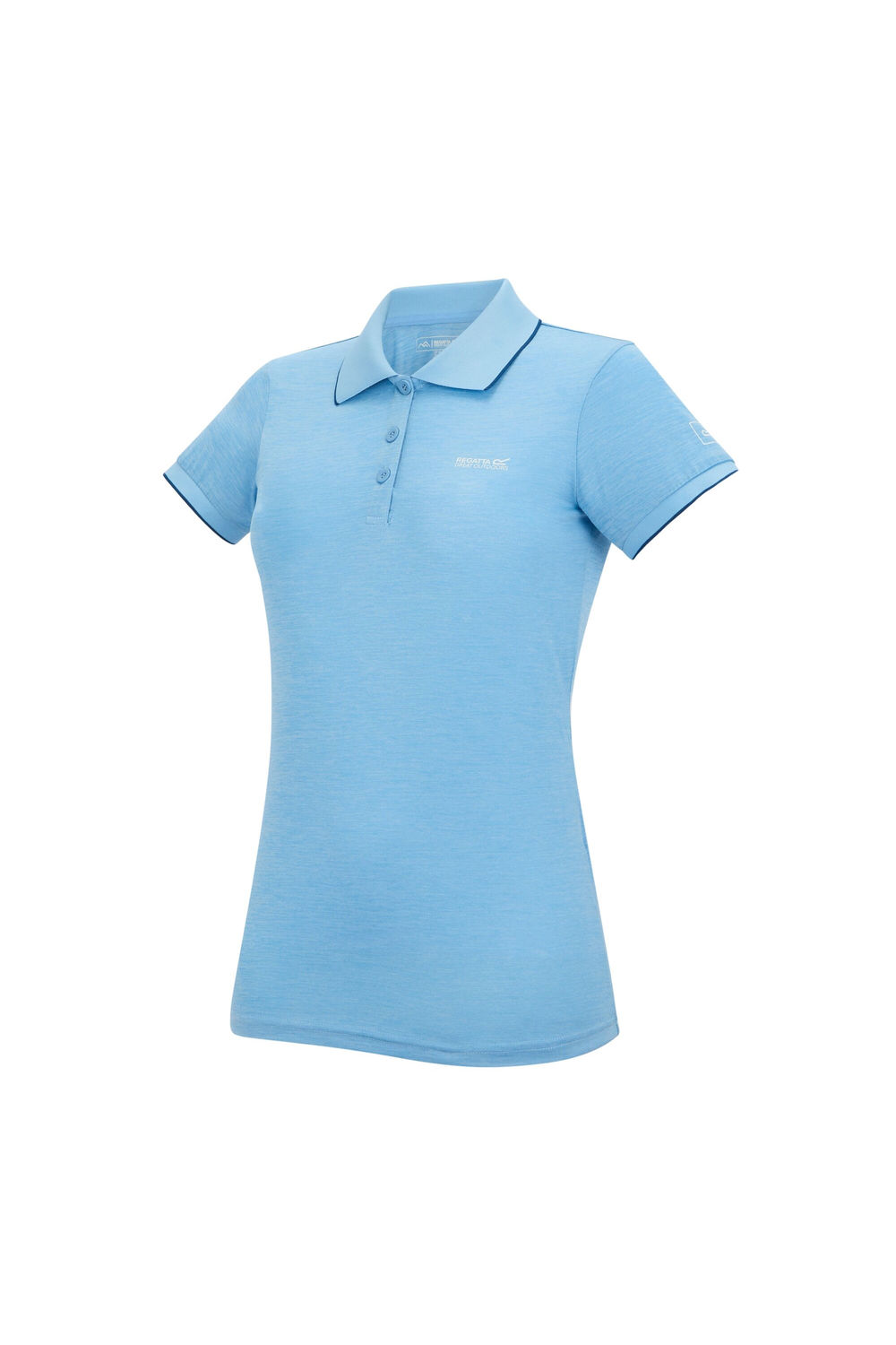 Light Denim Remex II Polo Neck TShirt, Image 4 of 4