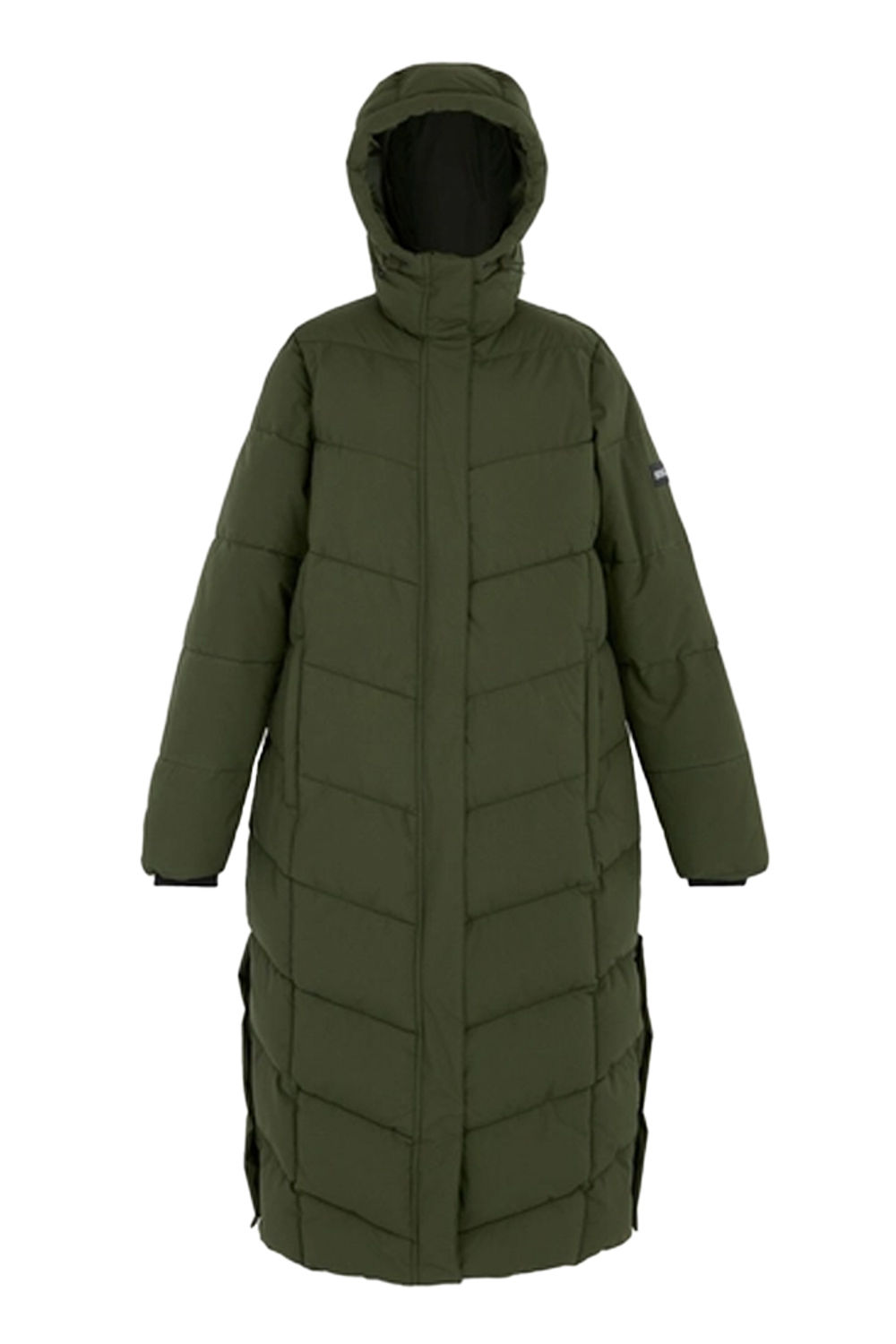 Khaki Eloria Padded Jacket, Image 1 of 6