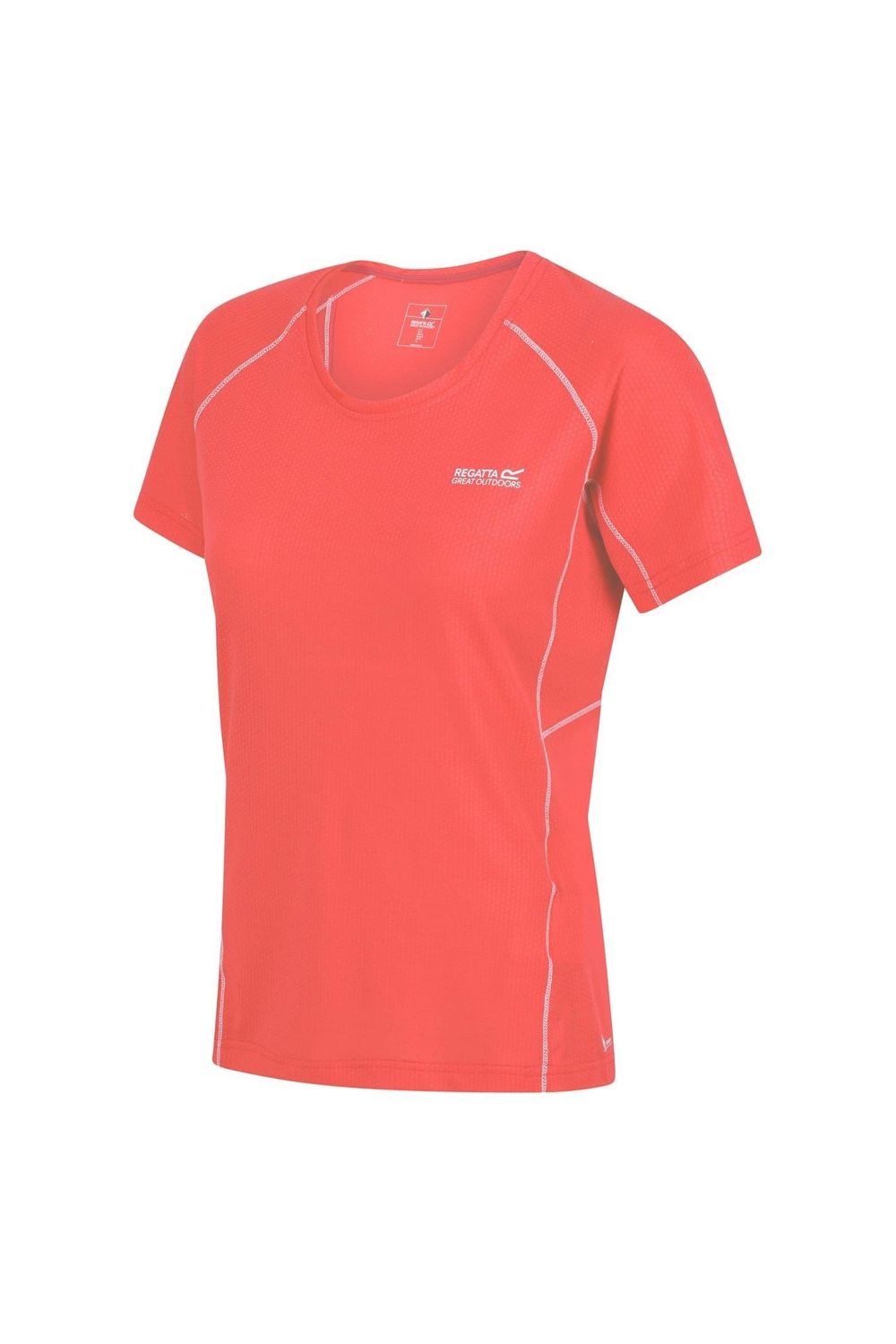 Peach Devote II Contrast Detail TShirt, Image 4 of 4