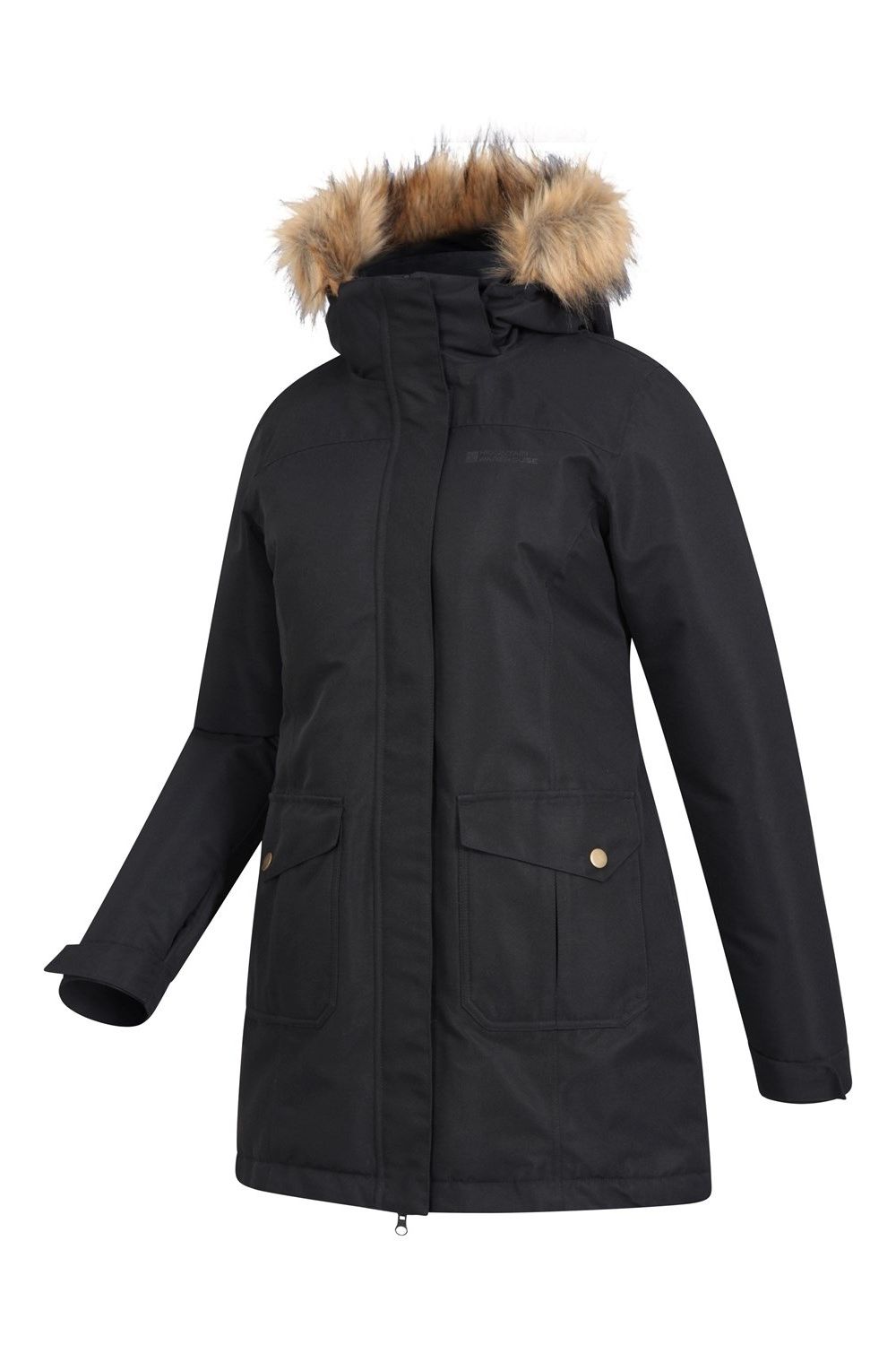 Black Tarka II Long Padded Jacket, Image 3 of 5