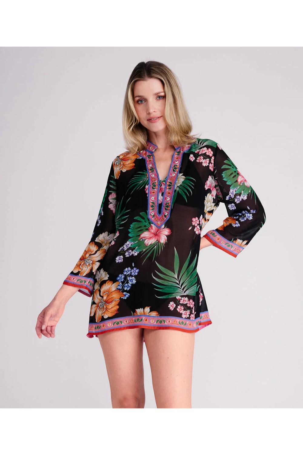 Black Murcia - Resort Cover-up, Image 2 of 3