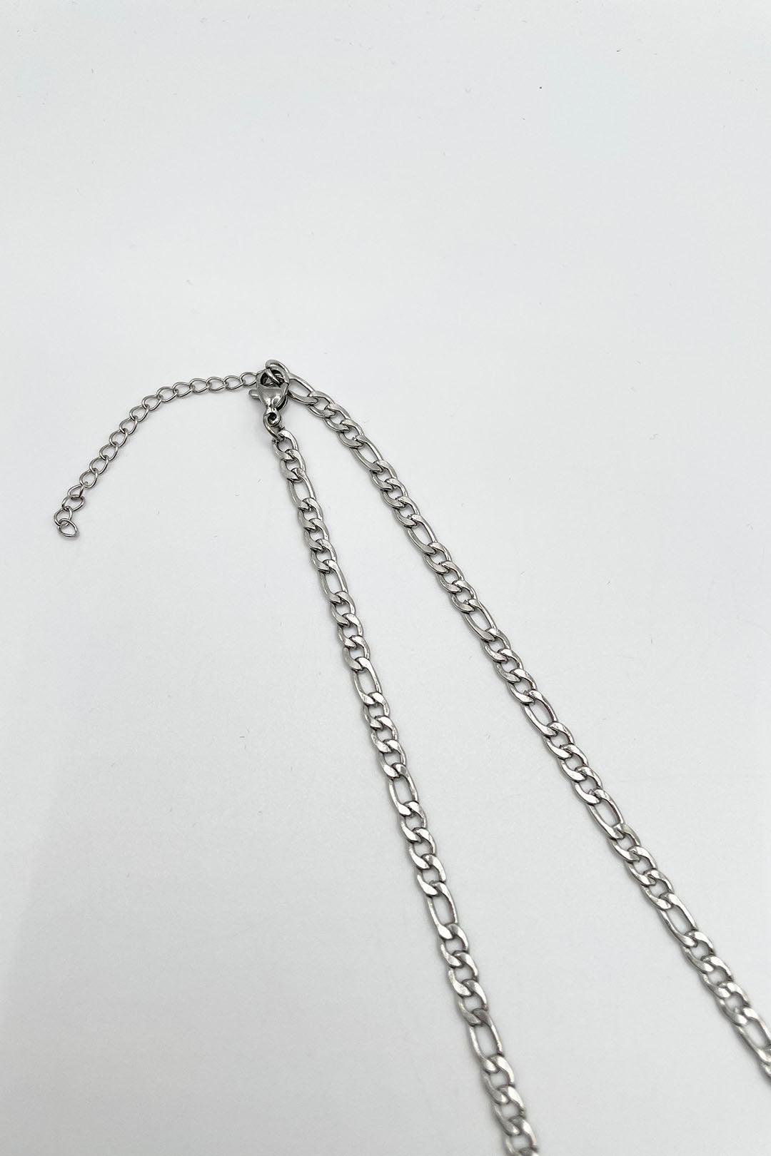Silver Figaro Chain Necklace, Image 4 of 4