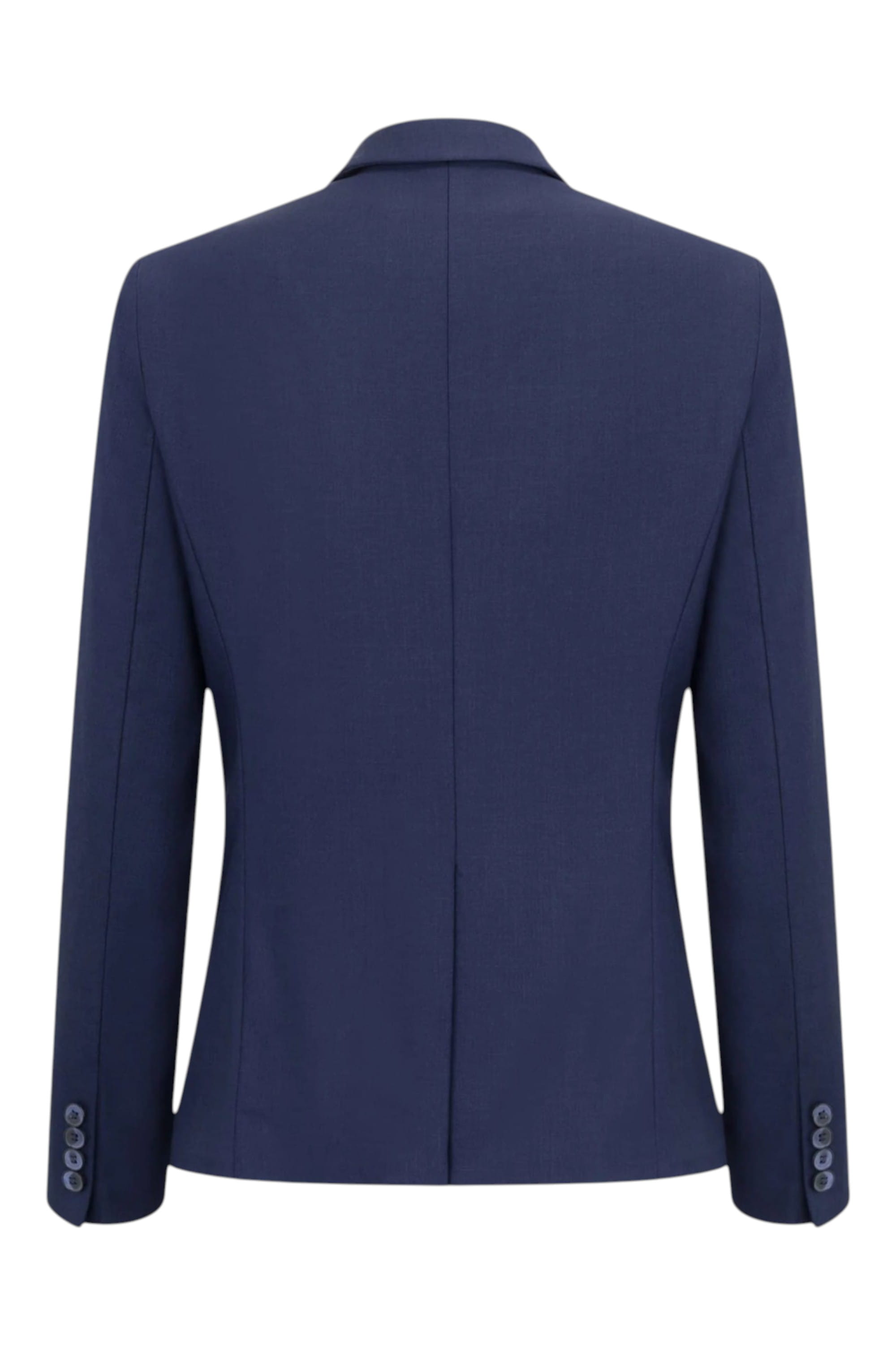 Navy Infinity Leather Navy Womens 3 Piece Plain Navy Formal Office Suit, Image 7 of 8