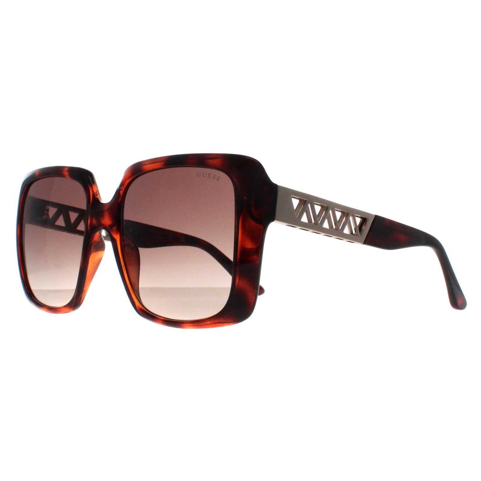 Black Guess Black Square Dark Havana Brown Gradient GU7689, Image 2 of 4