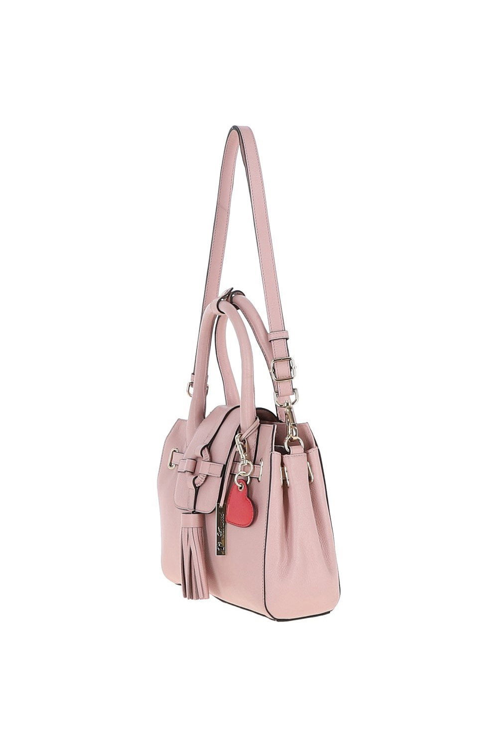 Light Pink 'Vera' Real Leather Tote Bag, Image 4 of 5