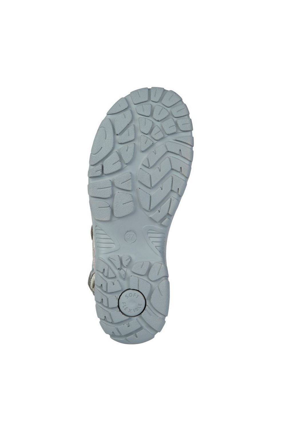 Grey Floral Leather Sports Sandals, Image 2 of 2