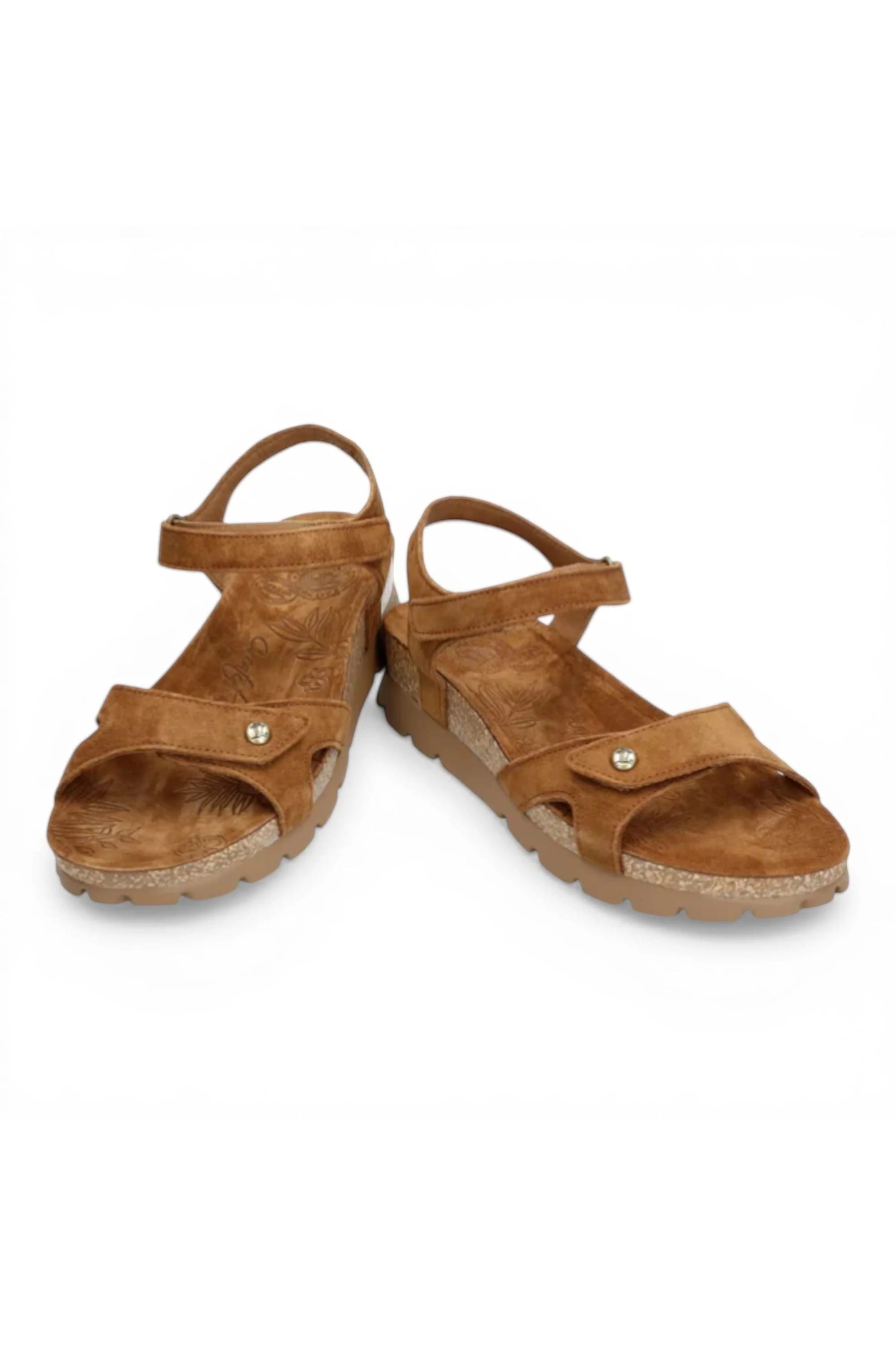 Brown Womens Leather Wedge Sandals - Sulia B26, Image 5 of 8