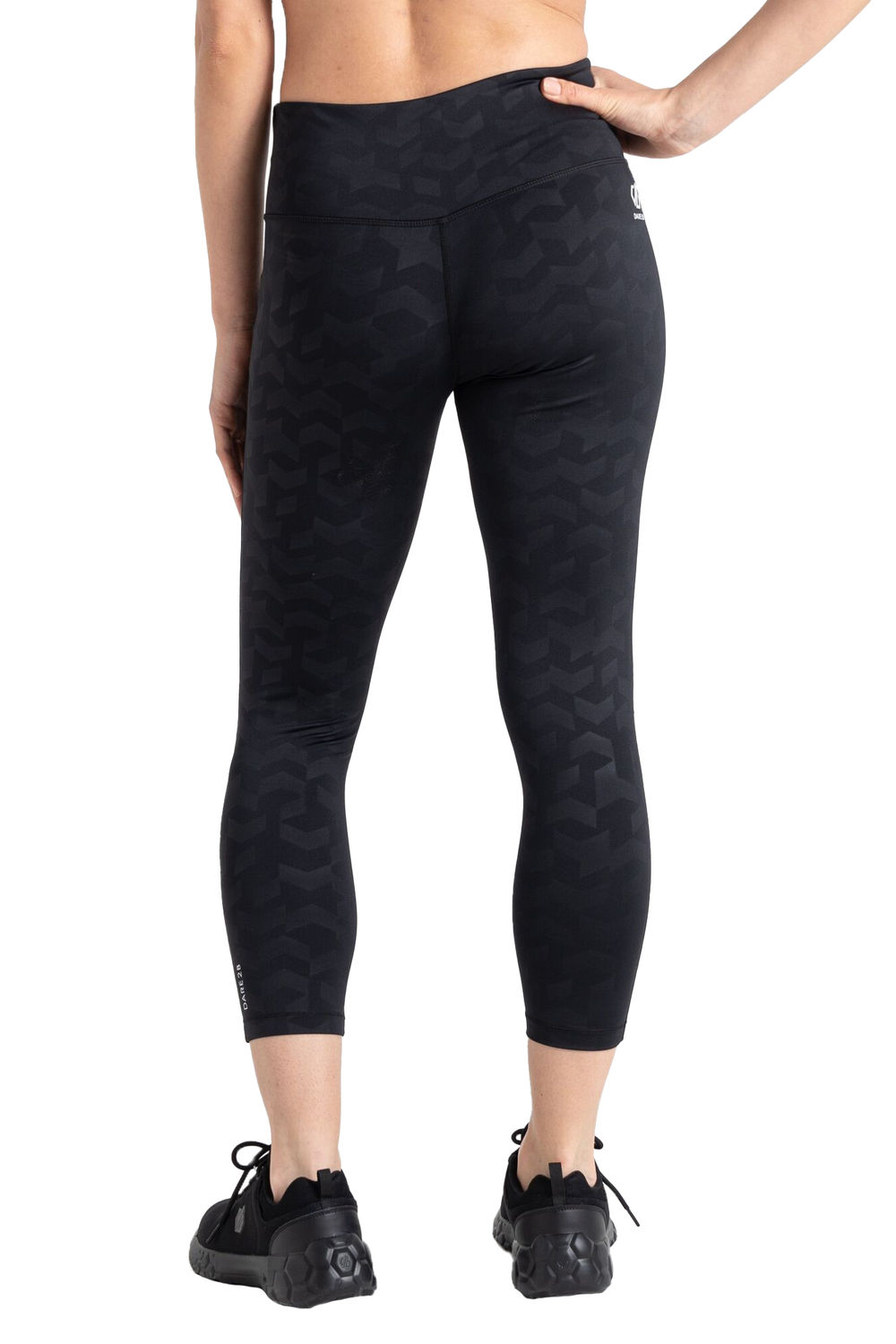Black Influential Chevron 7/8 Leggings, Image 5 of 6